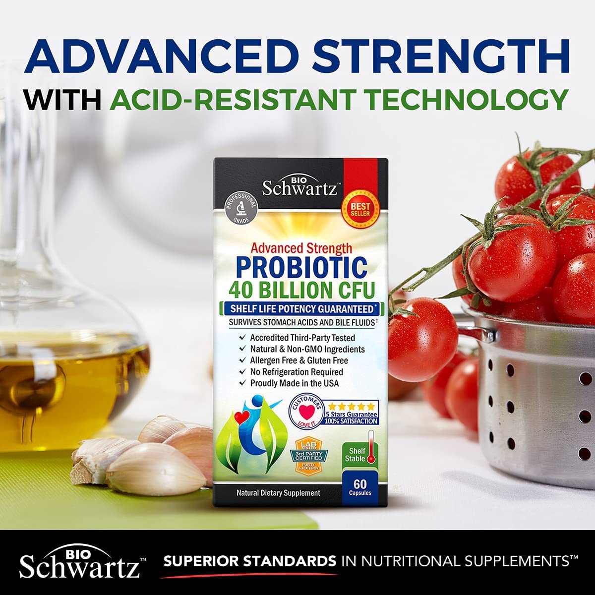 Daily Probiotic Supplement with 40 Billion CFU - Gut Health Complex with Astragalus BioSchwartz buy supplements canada