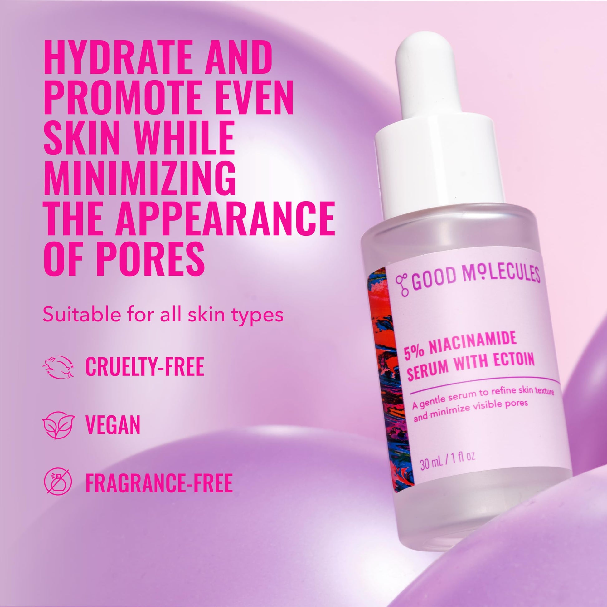 Good Molecules 5% Niacinamide Serum with Ectoin - Ultra Hydrating Serum to Target Enlarged Pores and Blemishes Good Molecules buy supplements canada