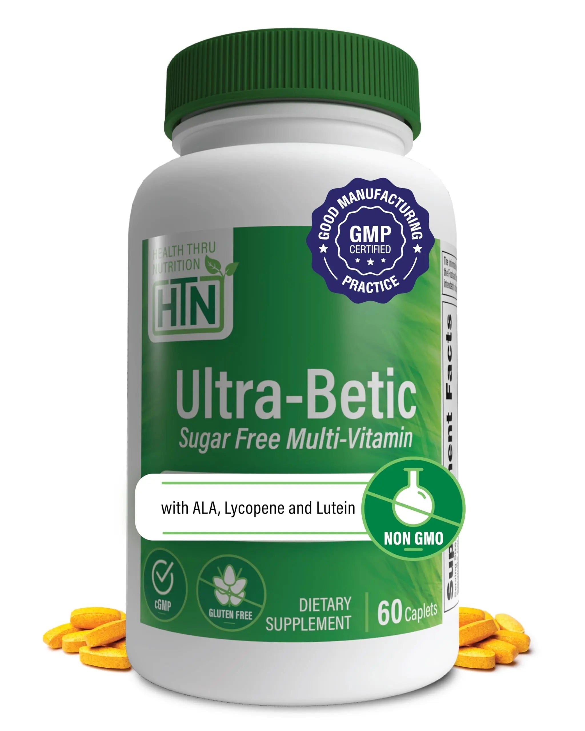 Health Thru Nutrition Ultra-Betic Multivitamin 60 Count | Supports Nerve, Vision, Energy | with ALA, Lycopene | Health Thru Nutrition buy supplements canada