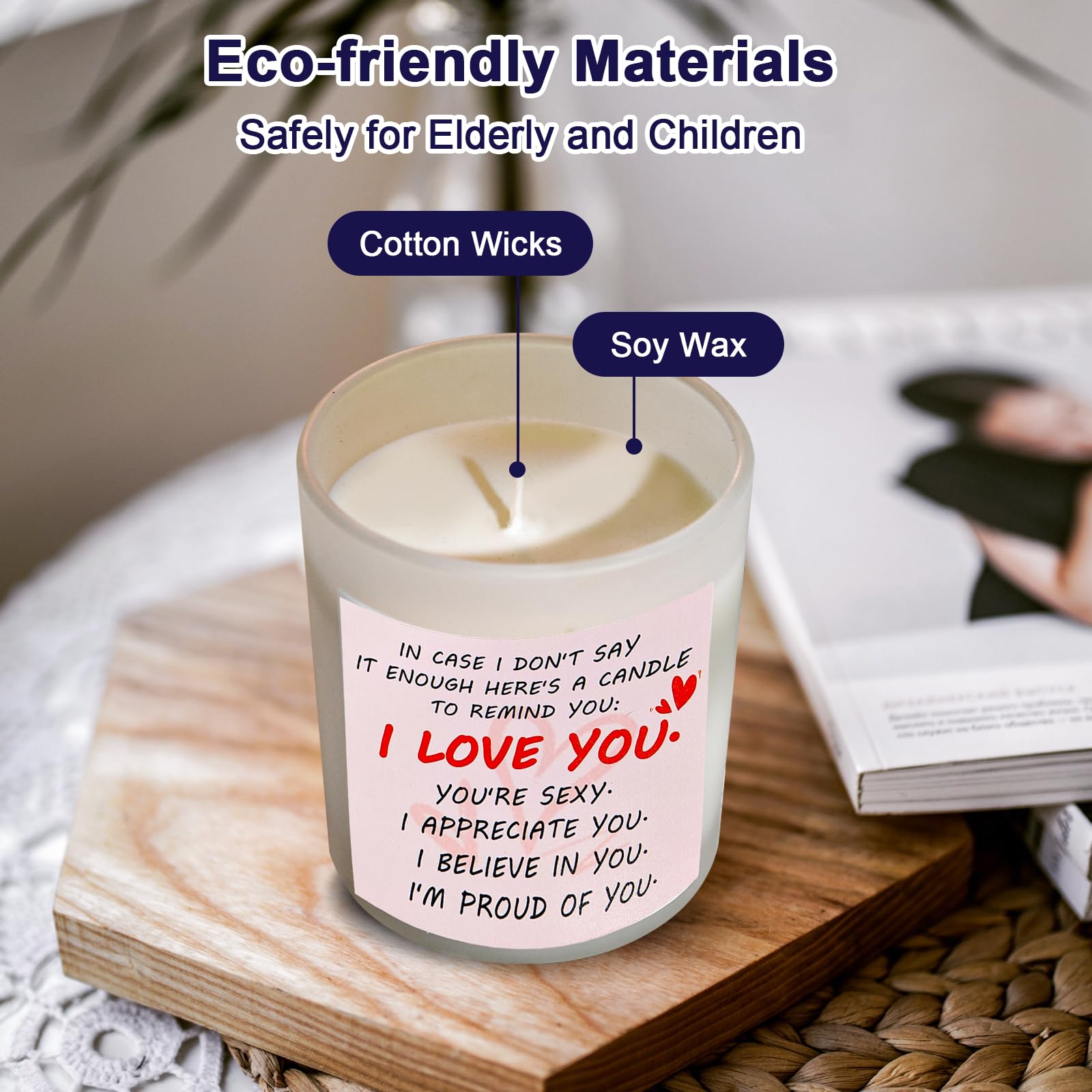 Gifts for Her Anniversary Candler - 2pack Valentine's Day Candle Gift,Wife Gifts Anniversary,Vanilla Lavender JUNPEI buy supplements canada