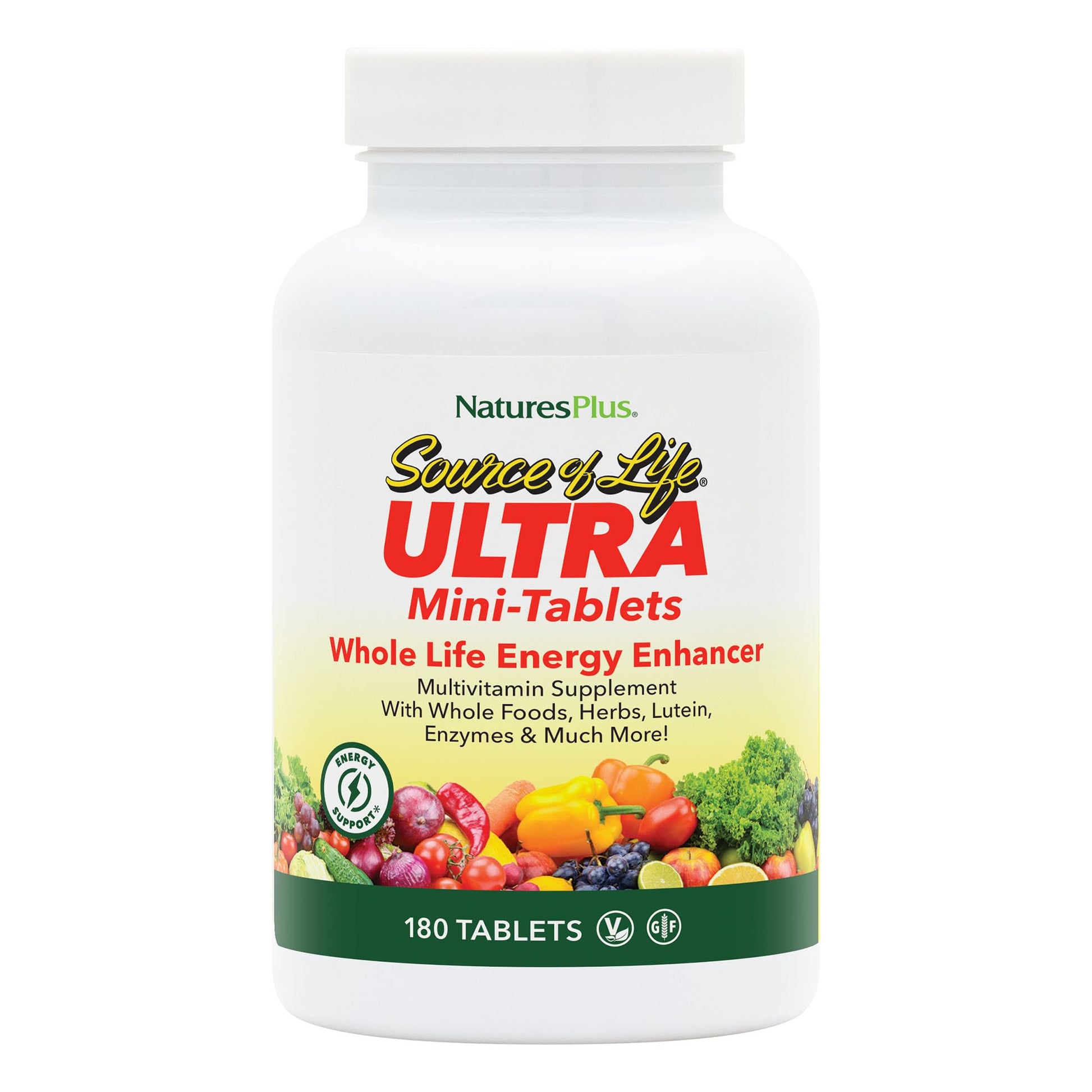 NaturesPlus Ultra Source of Life Multivitamin - 180 Mini-Tablets - with Whole Foods, Herbs, Lutein & Enzymes - Vegetarian, Gluten Free - 30 Servings NaturesPlus buy supplements canada