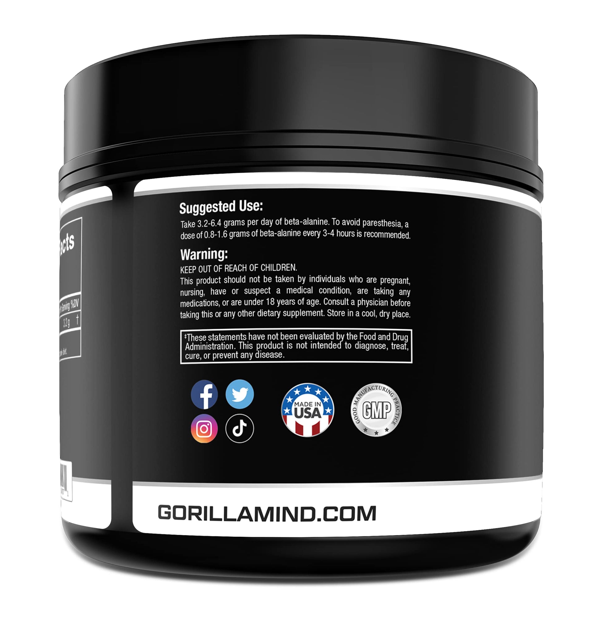 Gorilla Mode Beta-Alanine – Carnosine Precursor/Enhanced Muscular Endurance Gorilla Mind buy supplements canada