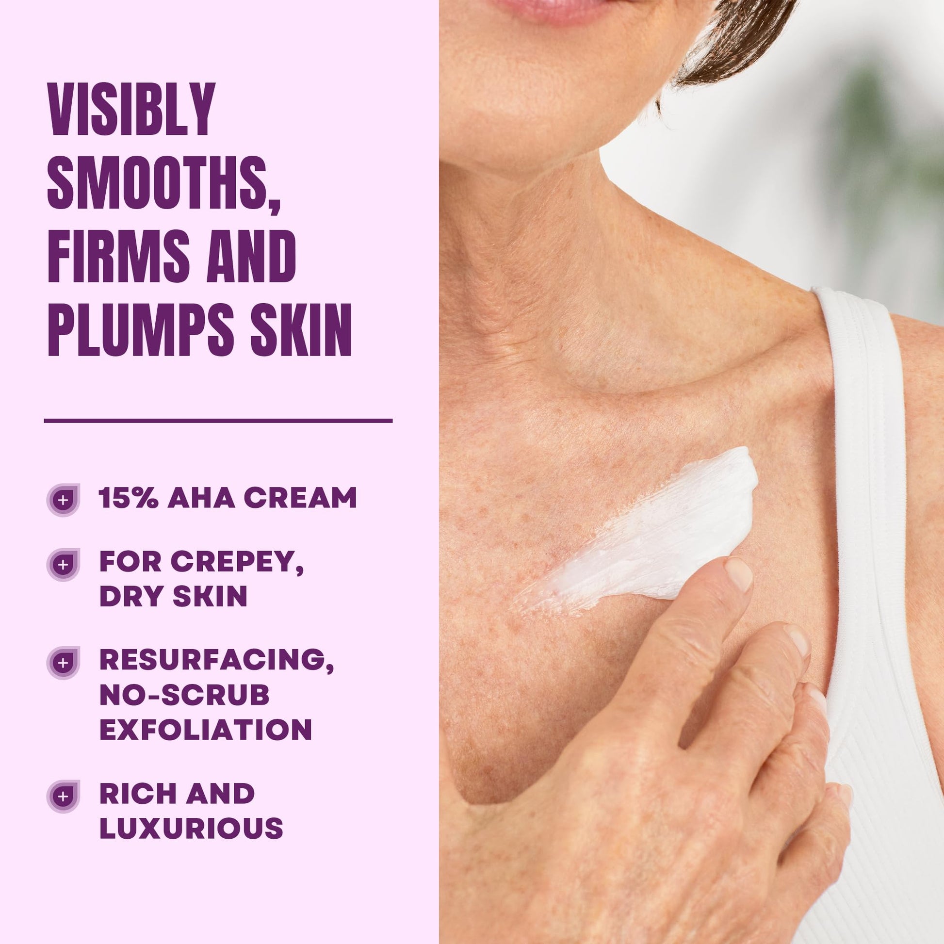 AmLactin Crepe Firming Cream - Therapeutic Skin Tightening Cream for Body – No-Scrub Exfoliator and Moisturizer AmLactin buy supplements canada