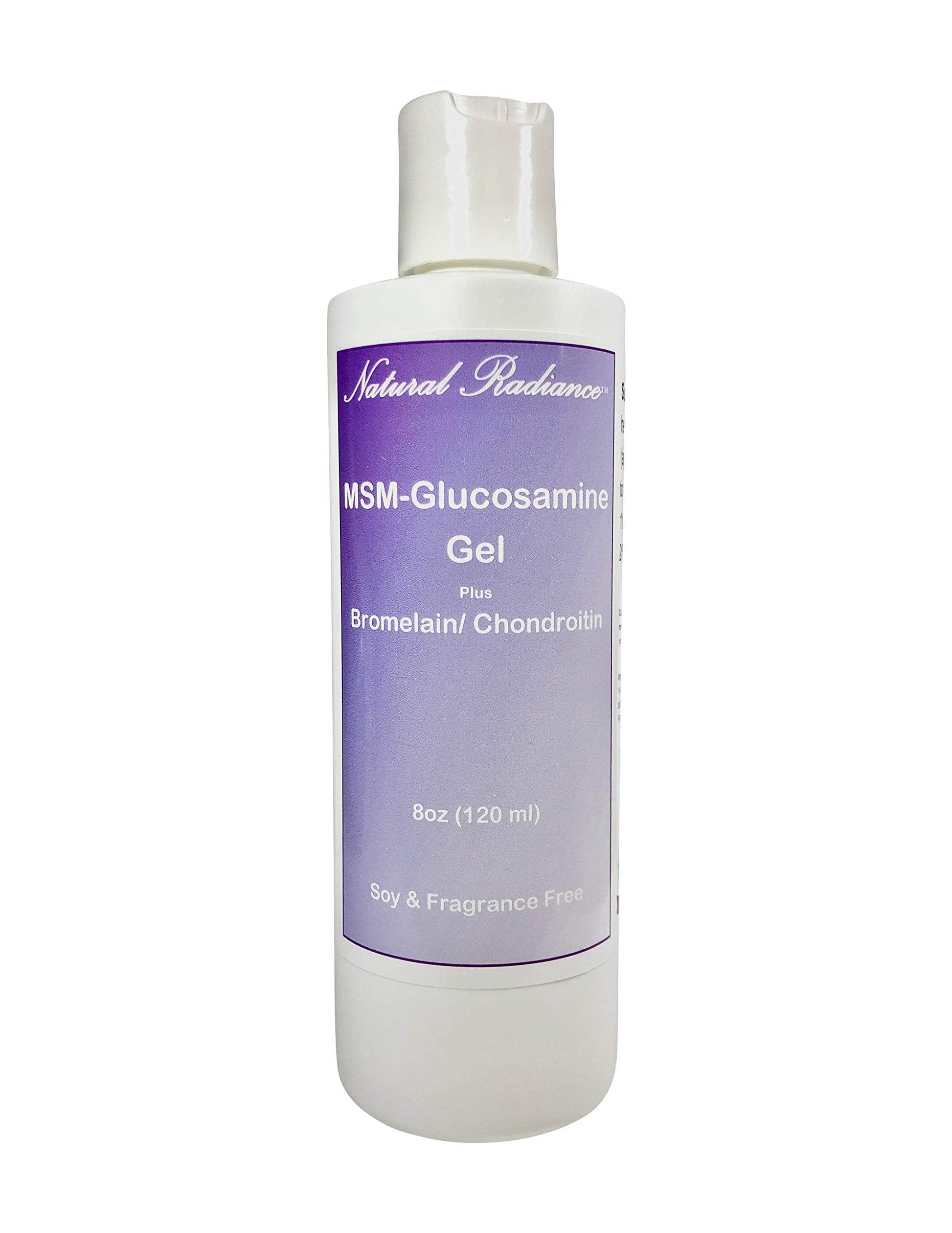 Natural Radiance MSM Plus - Glucosamine Bromelain and Chrondroitin 8 oz. Bottle - Oderless Natural Radiance buy supplements canada