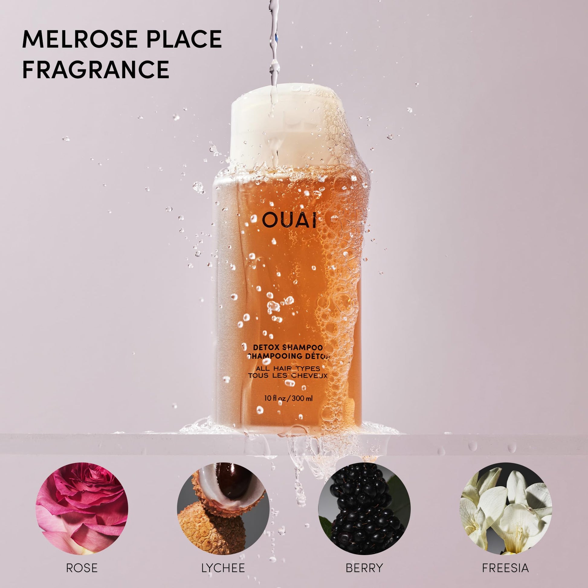 OUAI Detox Shampoo - Clarifying Shampoo for Build Up, Dirt, Oil, Product and Hard Water - Apple Cider Vinegar & Keratin for Clean, Refreshed Hair - Sulfate-Free Hair Care (16 oz) OUAI buy supplements canada
