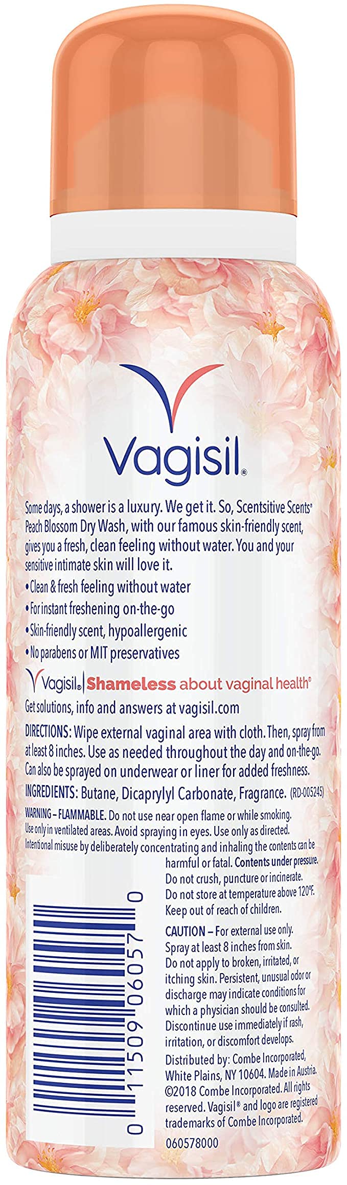 Vagisil Scentsitive Scents Feminine Dry Wash Deodorant Spray for Women, Gynecologist Tested Vagisil buy supplements canada
