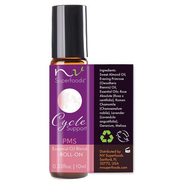NV Superfoods Cycle Support - Essential Oil Roll-On - 10 ml – 100% Pure Therapeutic Grade NV Superfoods buy supplements canada