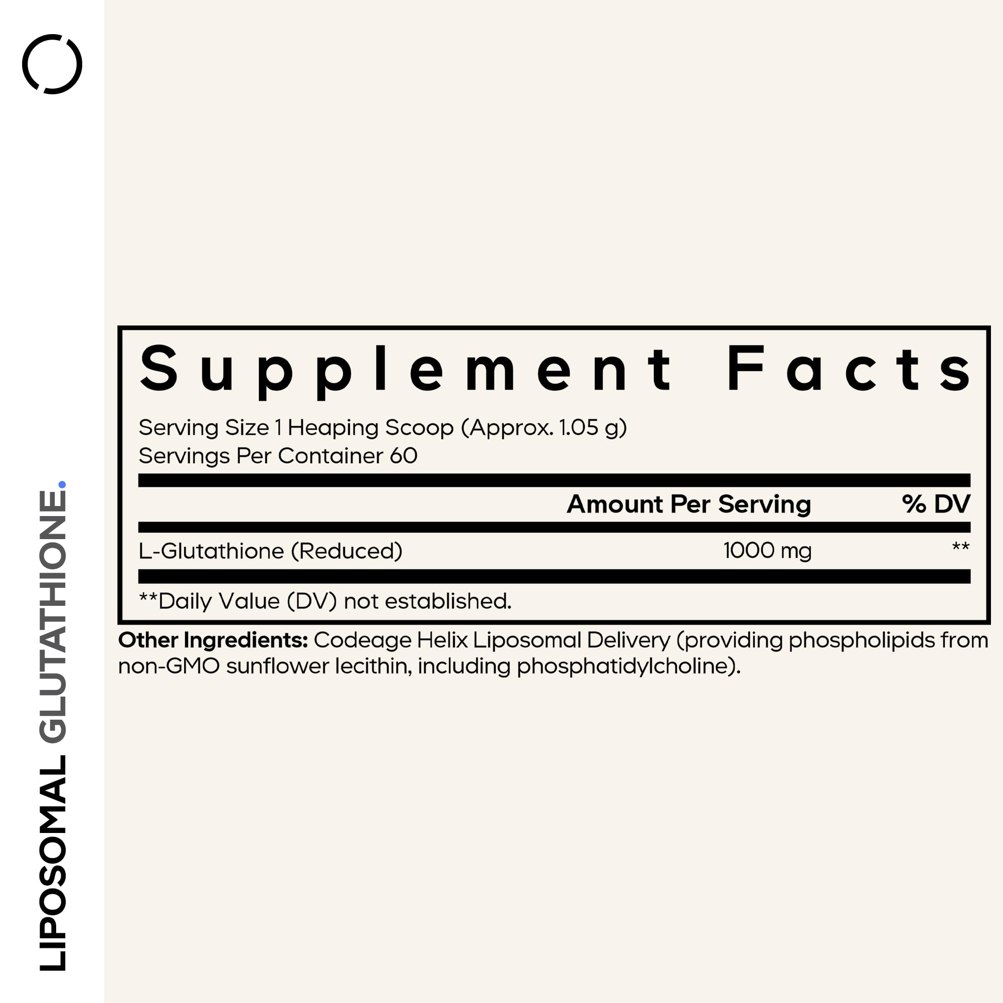 Codeage Liposomal Glutathione Powder - 1,000 mg Vegan Reduced L-Glutathione per Serving, Liposomal Delivery - 2-Month Supply - Unflavored - Phospholipid - Non-GMO Gluten-Free - 2.22 Oz Codeage buy supplements canada