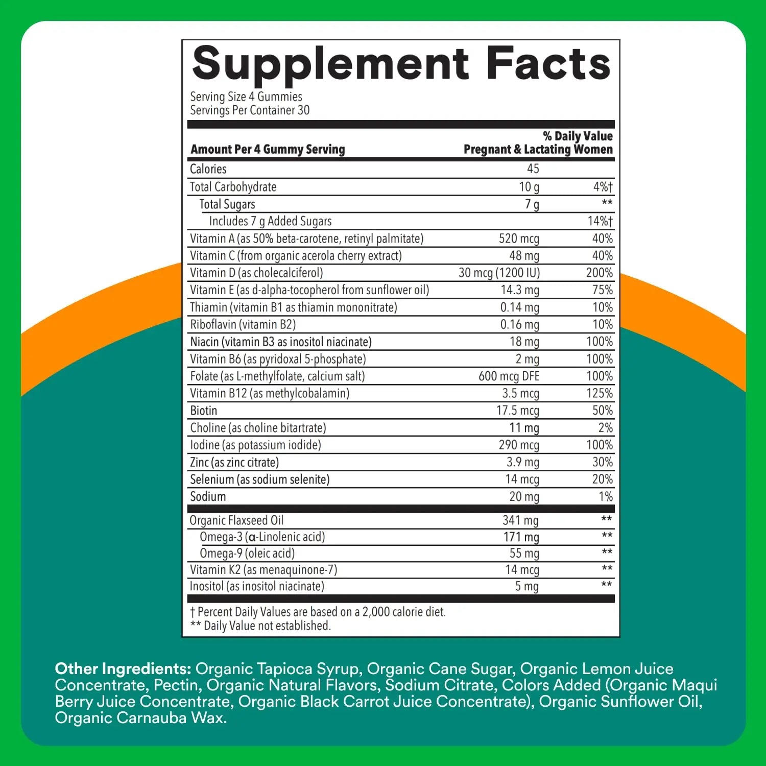 SmartyPants Organic Prenatal Vitamins for Women, Multivitamin Gummies: Biotin, Methylfolate, Omega 3 (ALA), Vitamin D3, C, Vitamin B12, B6, A, K2 & Zinc SmartyPants buy supplements canada
