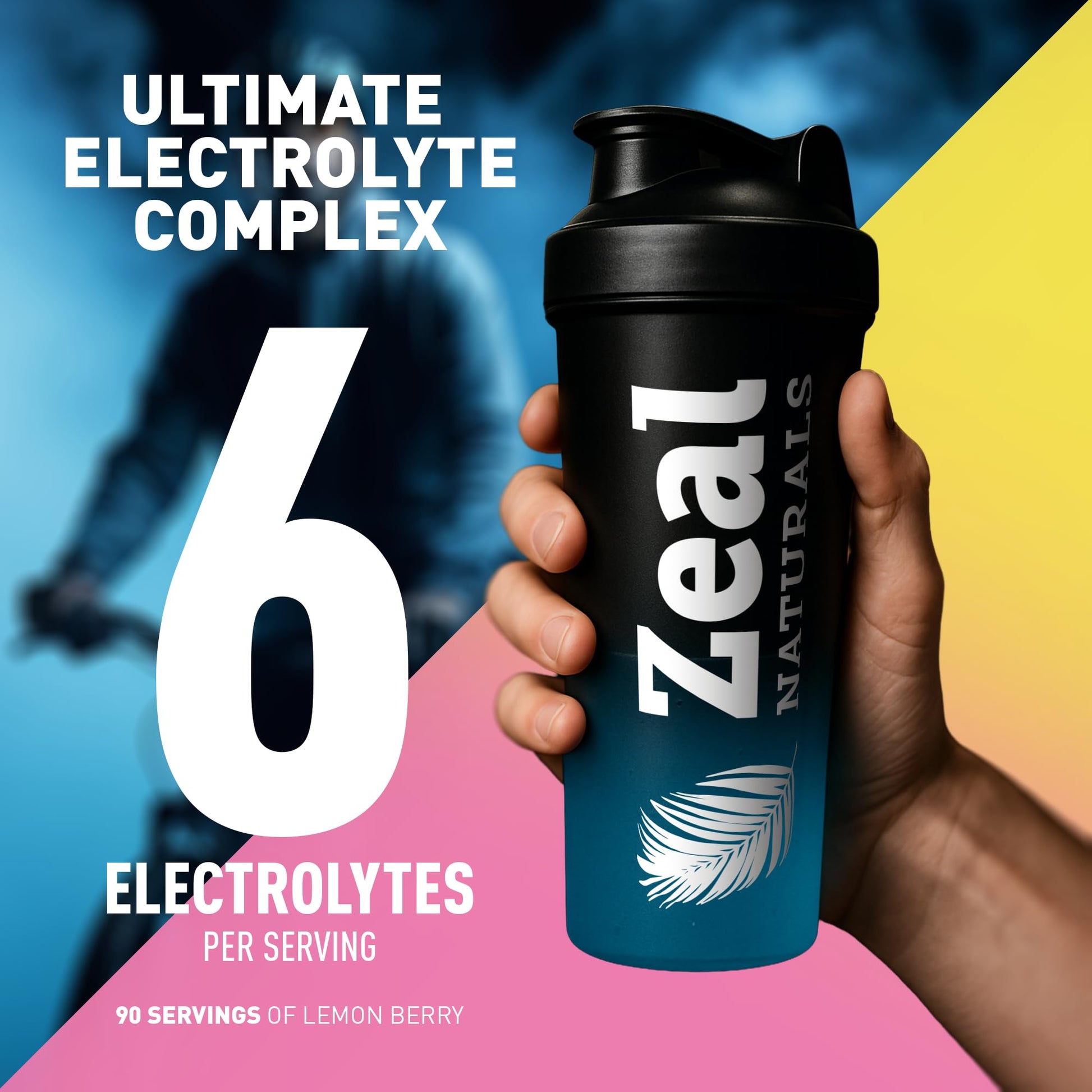 Zeal Electrolyte Powder - 90 Servings | Keto Electrolytes Powder | Zero Sugar, BCAAs, B-Vitamins | Potassium, Zinc, Magnesium Zeal Naturals buy supplements canada