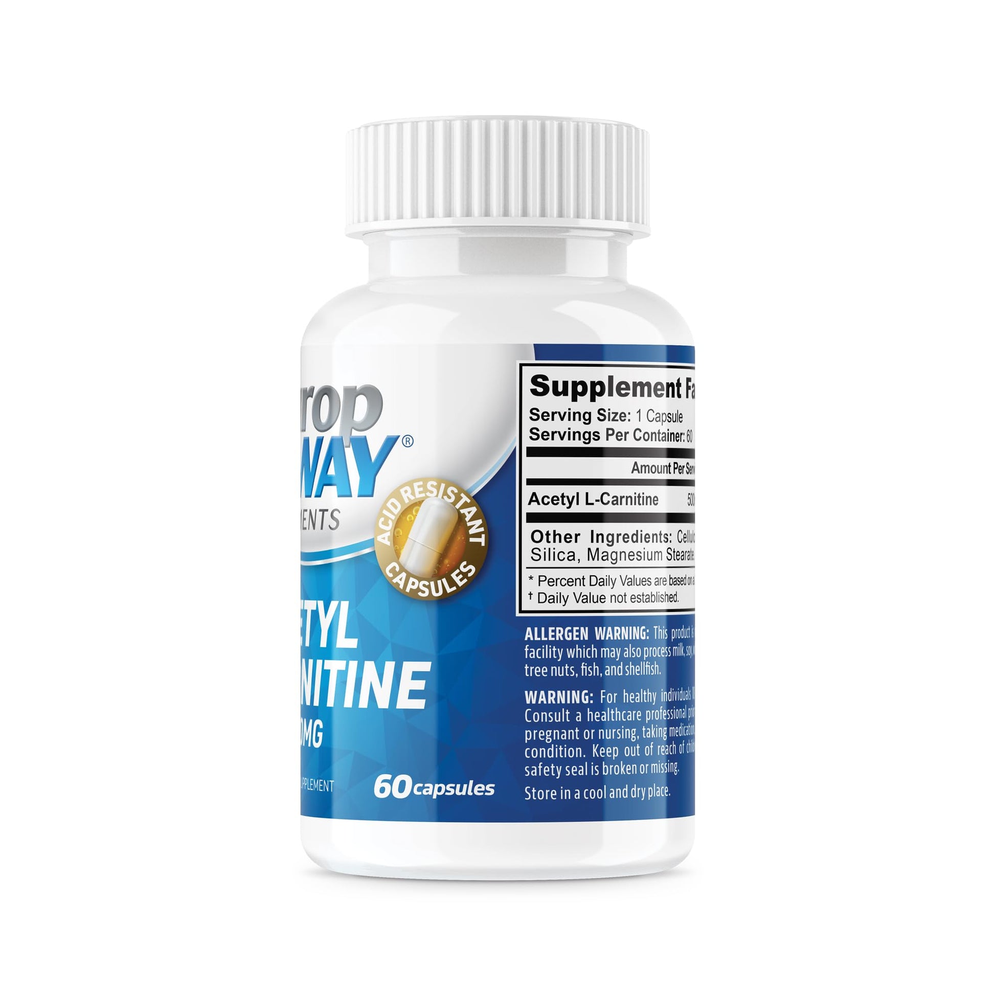 NeuropAWAY Elements Acetyl L-Carnitine 500mg 60ct Acid Resistant Capsules (60 500mg NeuropAWAY buy supplements canada