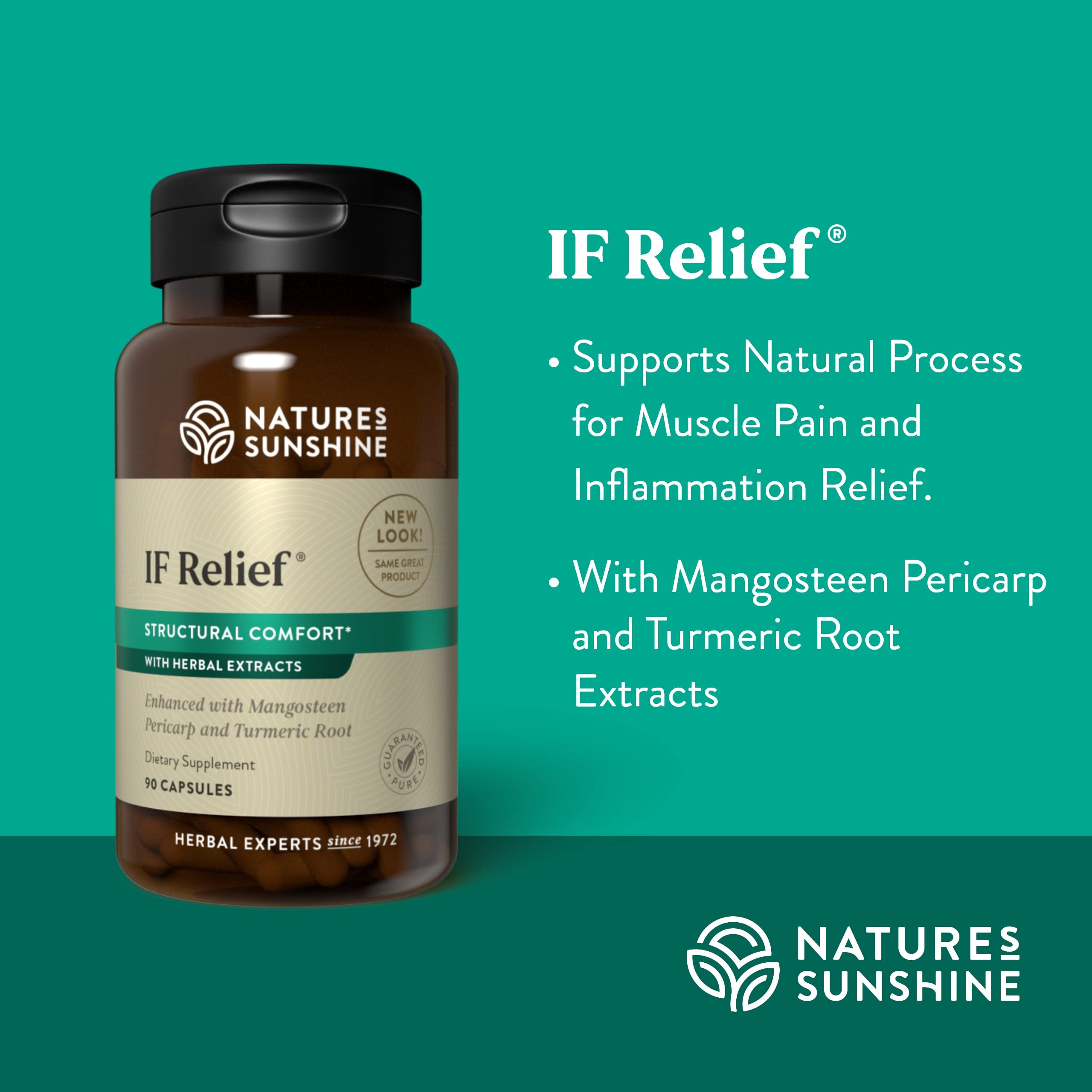Nature's Sunshine IF Relief, 90 Capsules | Powerful Combination of Herbs That May Support The Body's Natural Process for Dealing with Muscle Pain Following Exercise Nature's Sunshine buy supplements canada