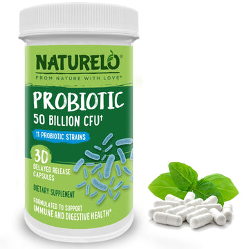 NATURELO Probiotic Supplement - 50 Billion CFU - 11 Strains - One Daily - Helps Support NATURELO buy supplements canada