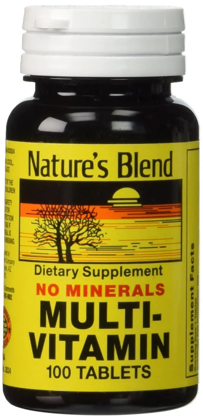 Nature's Blend Multi-Vitamin No Minerals 100 Tabs (Model: 3824) Nature's Blend buy supplements canada