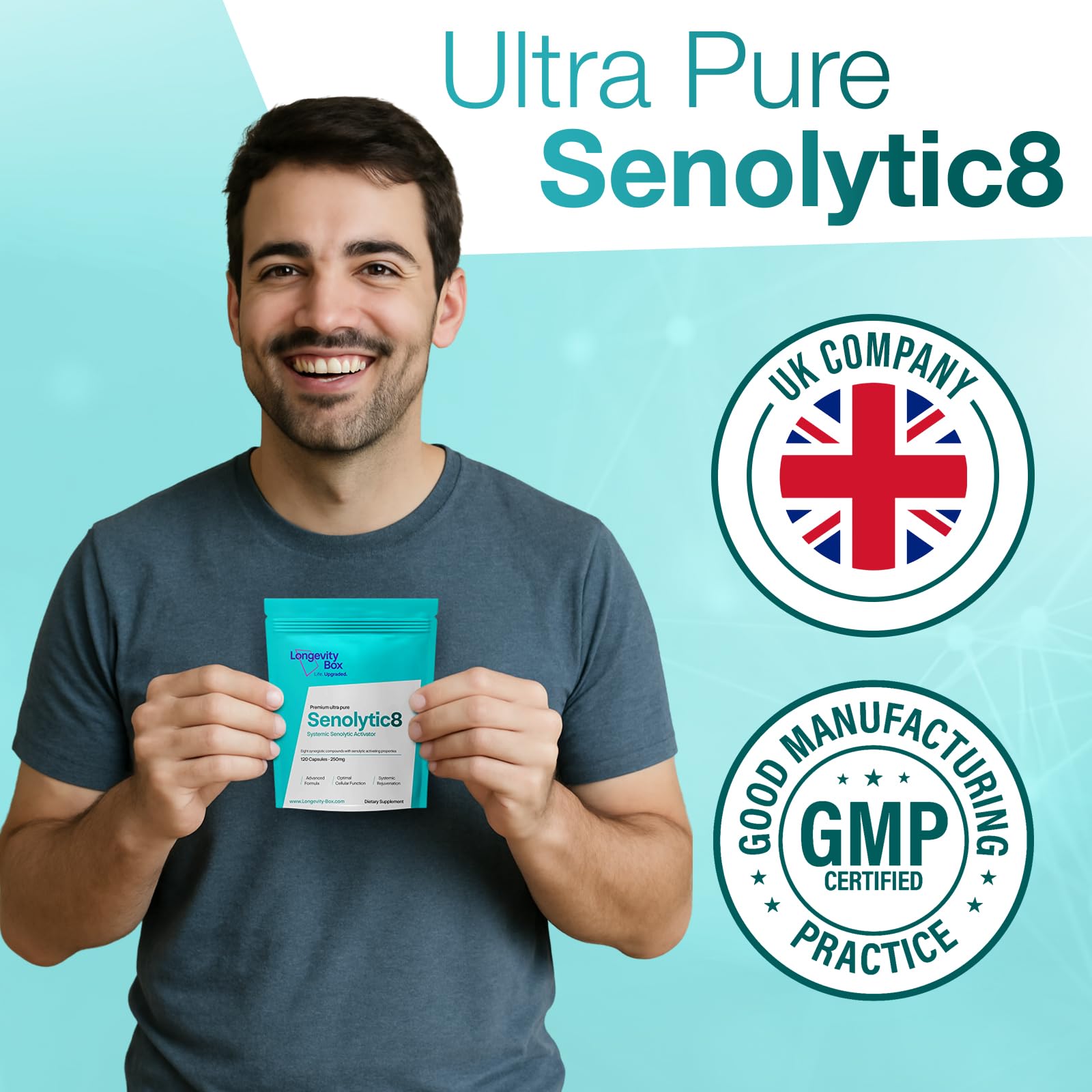 Senolytic Anti-Aging Supplement | Fisetin, Quercetin,NAC, Gamma Tocotrienols | 8-in-1 Cellular Regeneration & Longevity Formula | Boost Energy, Mental Clarity & Healthspan | 120 Vegan Capsules Longevity Box buy supplements canada