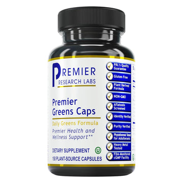 Premier Research Labs Greens Capsules - Super Greens Capsules, Greens Supplements, Super Greens Pills for Wellness, Veggie Pills with Leafy Greens, Kale, Chlorella - 150 Vegetarian Capsules Premier Research Labs buy supplements canada