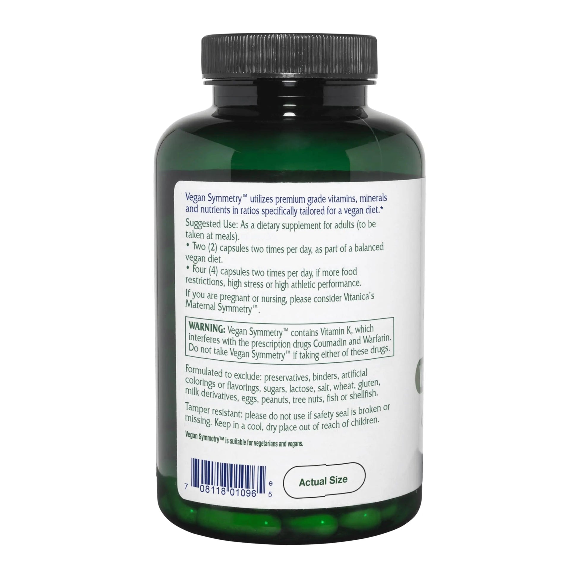 Vitanica Vegan Symmetry - Daily Multivitamin for Vegans - Heart, Bone & Immune System Health Support with Vitamin B12, Zinc, Calcium Vitanica buy supplements canada