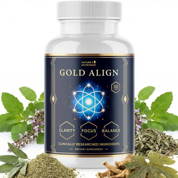 Gold Align - Holy Basil Capsules with Sage, Goldenseal, Monoatomic Gold - Herbal Supplement for Overall Health,100% Natural - Made in USA, Non-GMO, GMP-Certified - 30 Capsules, 1 Month Supply Nature’s NutriWave buy supplements canada