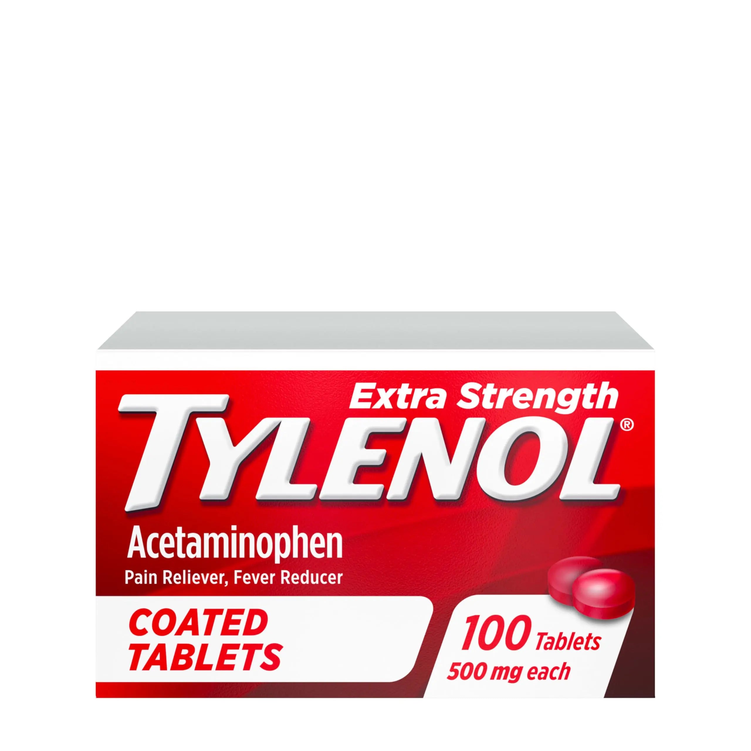 Tylenol Extra Strength Pain Reliever & Fever Reducer, Round Coated Tablets, 500 mg Acetaminophen Pain Relief Pills for Headache, Toothache & Minor Arthritis Pain, 100 ct Tylenol buy supplements canada