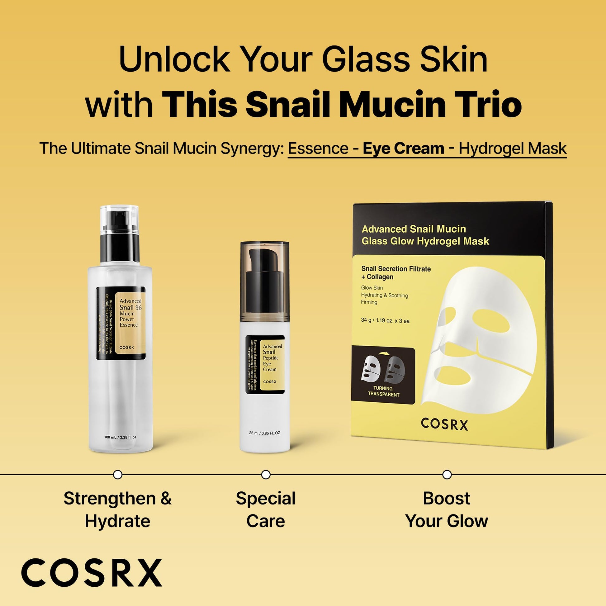 COSRX Snail Mucin Peptide Under Eye Cream, 0.84 fl oz, 73.7% Snail Mucin and Niacinamide, Eye Care COSRX buy supplements canada