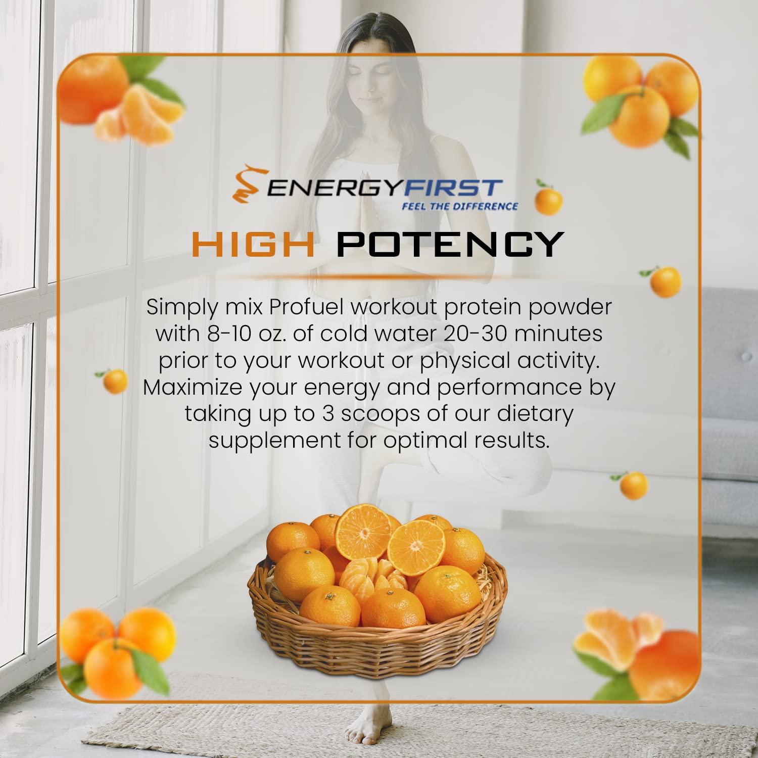 EnergyFirst Prefuel Pre-Workout Powder, Orange Flavor, Boost Energy, Creatine Monohydrate EnergyFirst buy supplements canada