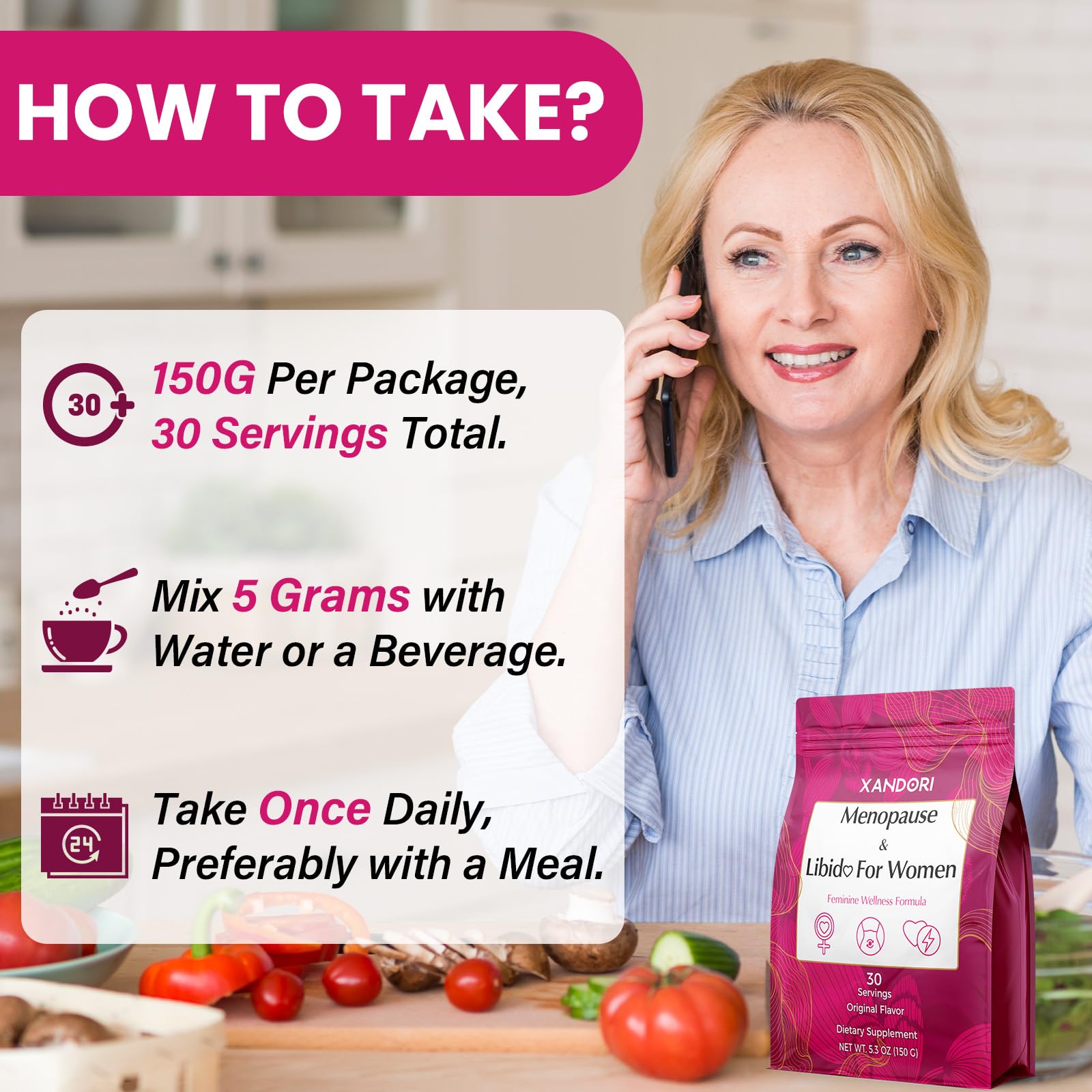 Menopause Supplements for Women, 10-in-1 Hormone Balance for Women, with Red Clover, Korean Ginseng, Shatavari - Menopause & Libisoothe Powder for Desire, Hot Flashes, Night Sweats & Mood - 5.3 Oz Xandori buy supplements canada