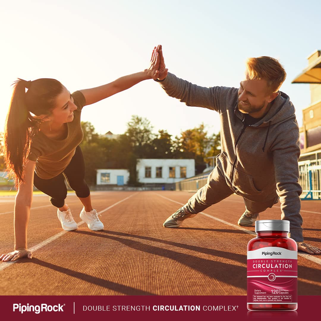Piping Rock Circulation Supplement | 120 Capsules | Double Strength Complex | Non-GMO, Gluten Free Piping Rock buy supplements canada