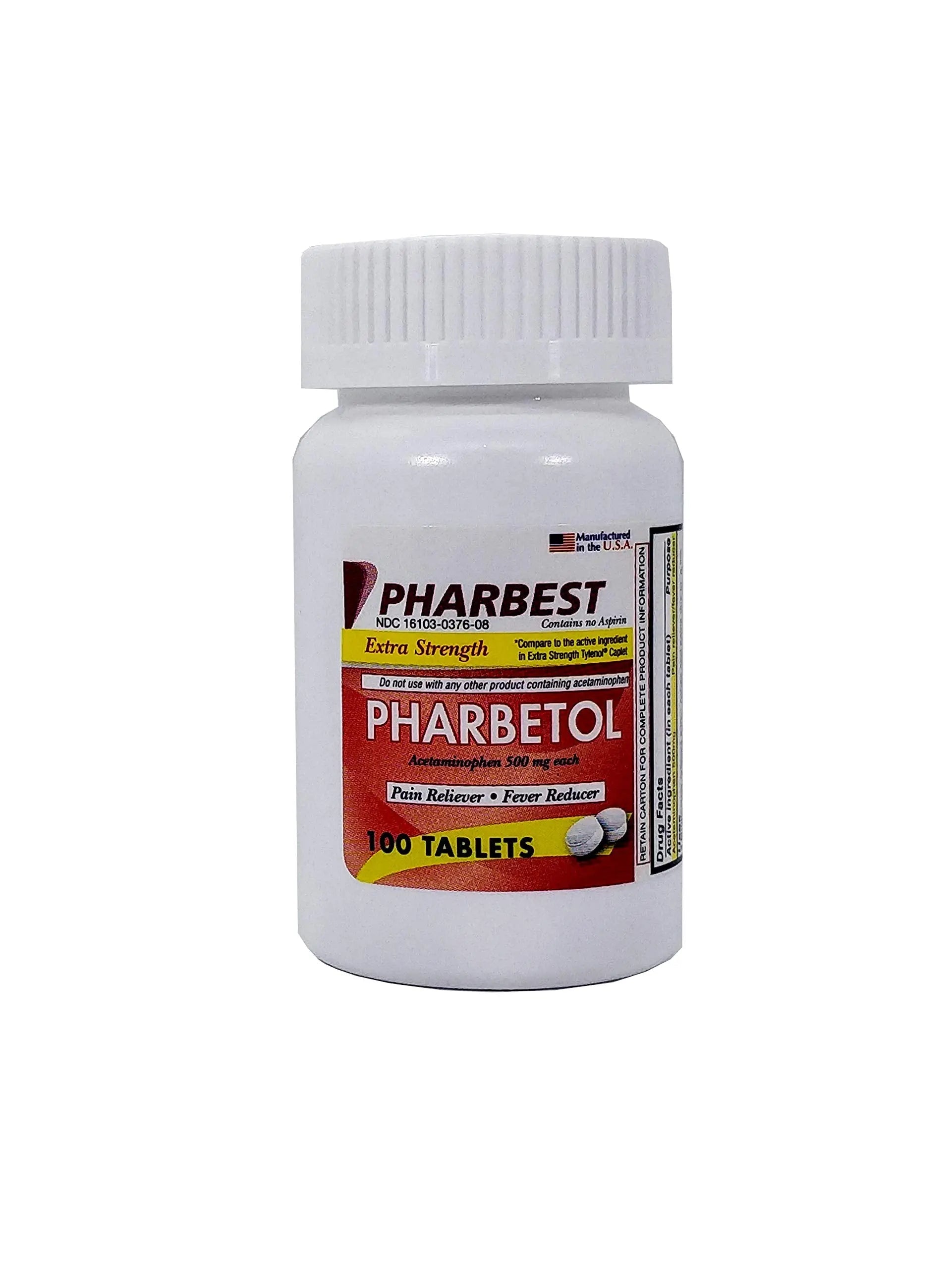 Pharbetol 500mg Extra Strength Tablets 100 Count (Generic Extra Strength) PHARBEST PHARMACEUTICALS buy supplements canada