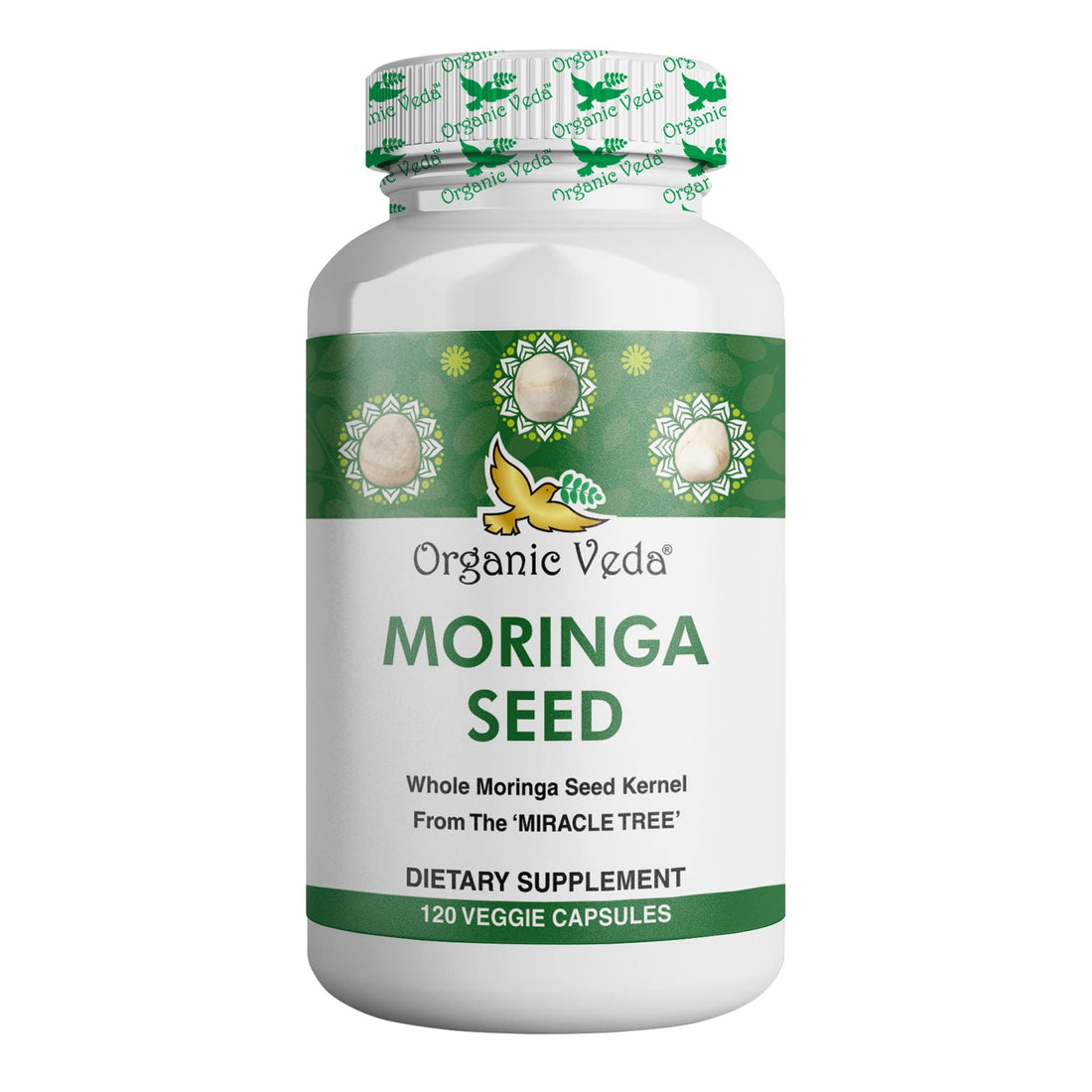 Organic Veda Moringa Seed Capsules - Pure Organic Moringa Capsules Seed Powder Organic Veda buy supplements canada