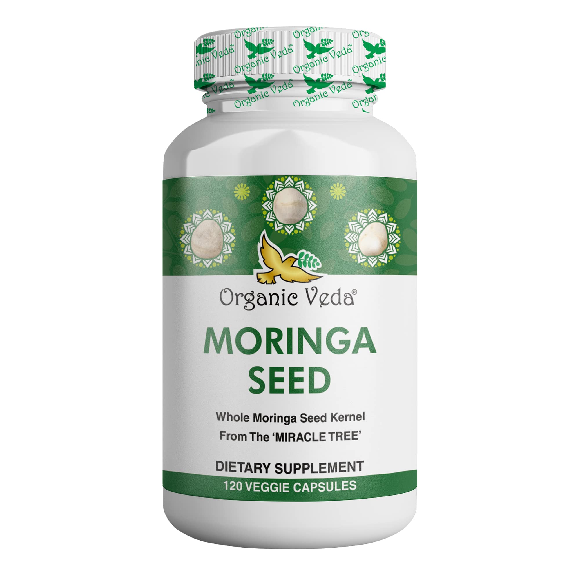 Organic Veda Moringa Seed Capsules - Pure Organic Moringa Capsules Seed Powder Organic Veda buy supplements canada