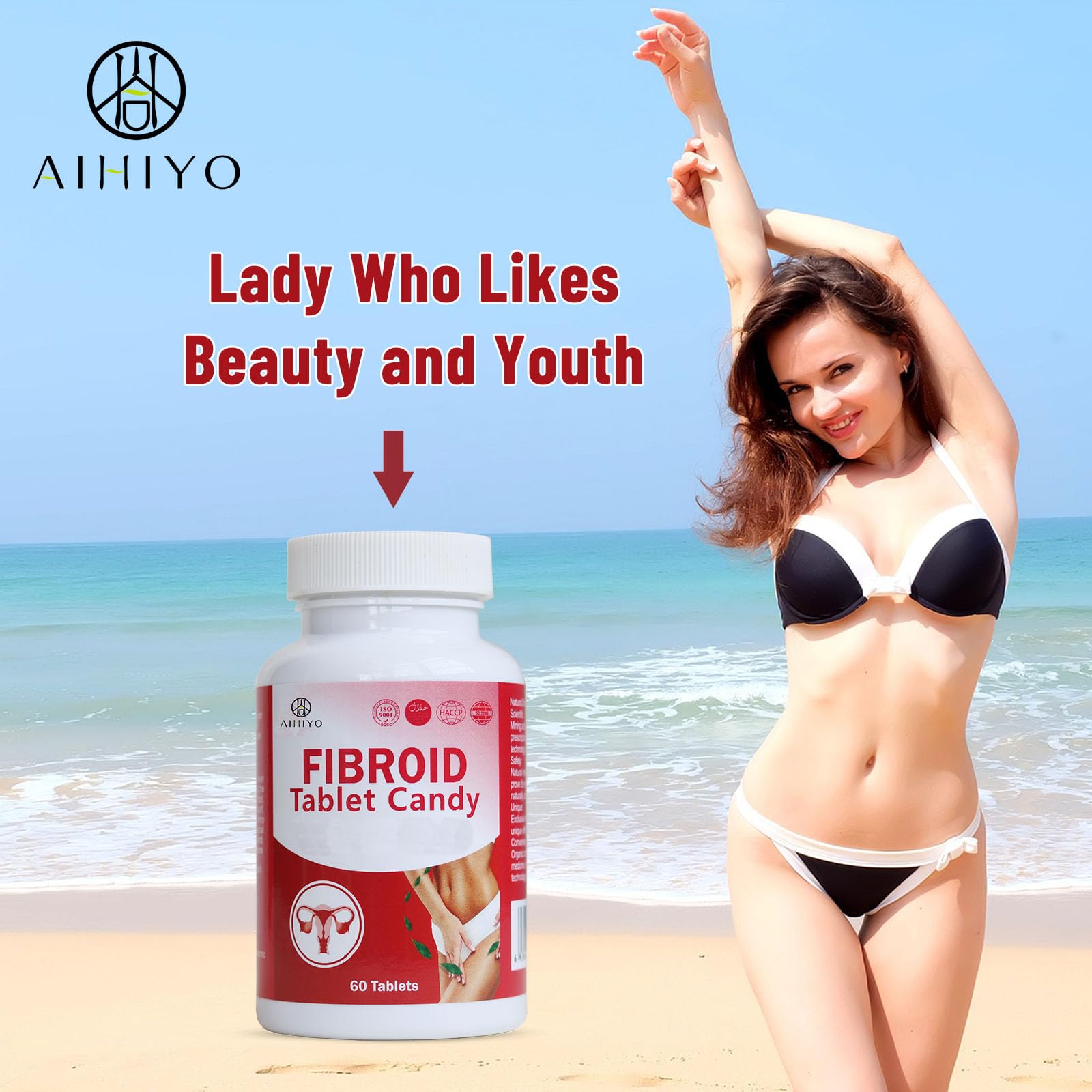 AIHIYO Herbal Tablets for Women's Wellness, 1000mg Pill Supplement, Supports Menstrual Comfort & Hormonal Balance, 60 Tablets AIHIYO buy supplements canada