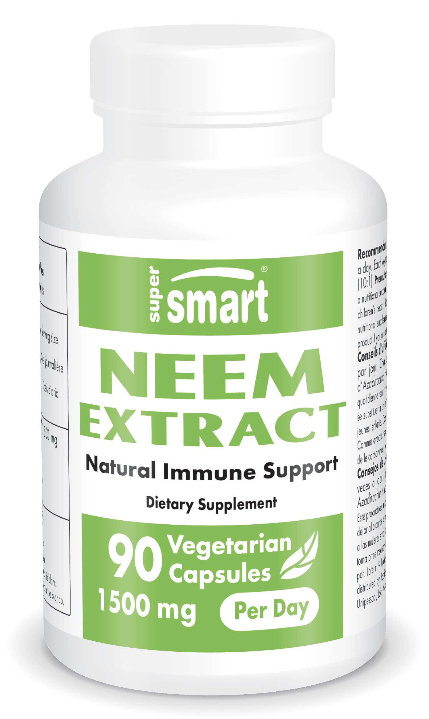 Supersmart - Neem Supplement 1500 mg per Day (Azadirachta Indica Leaf Oil Extract) Supersmart buy supplements canada