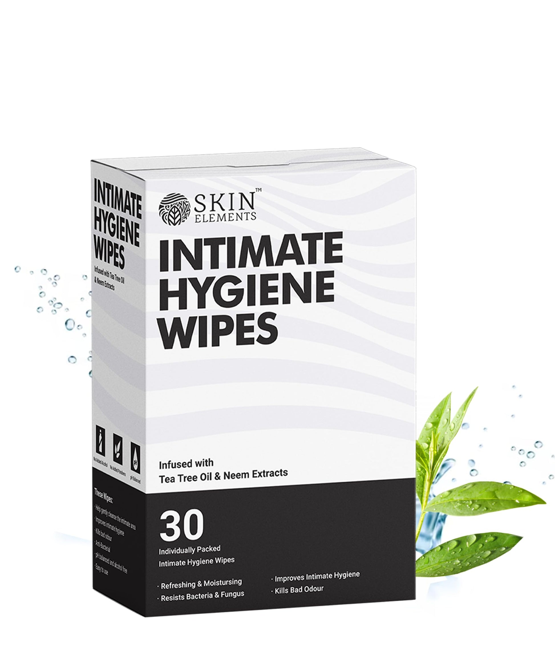 Skin Elements Intimate Hygiene Wipes | pH Balanced Wipes with Tea Tree Oil | Avoids Itching and Bad Odor Skin Elements buy supplements canada