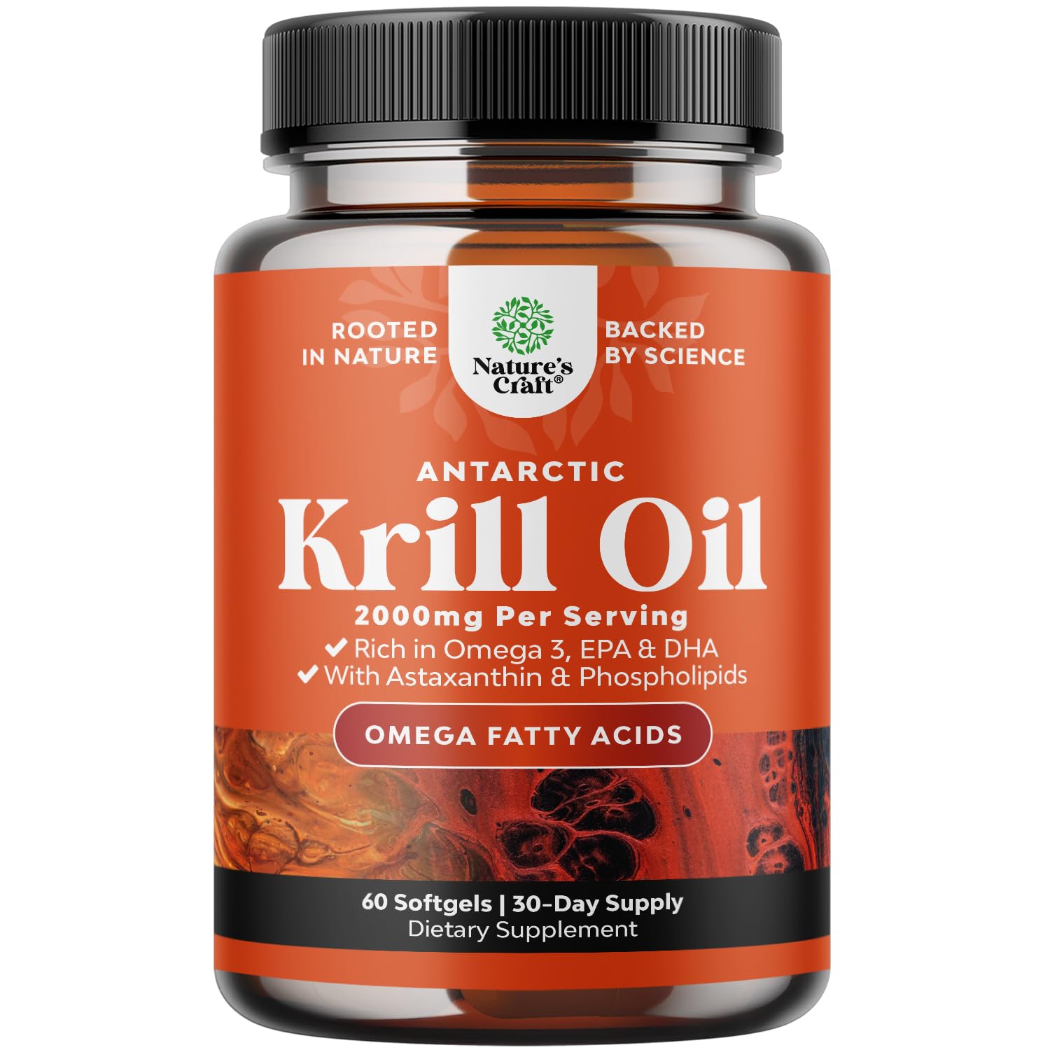 Antarctic Krill Oil 2000mg Softgels Per Serving - Omega 3 Krill Oil Supplement Natures Craft buy supplements canada