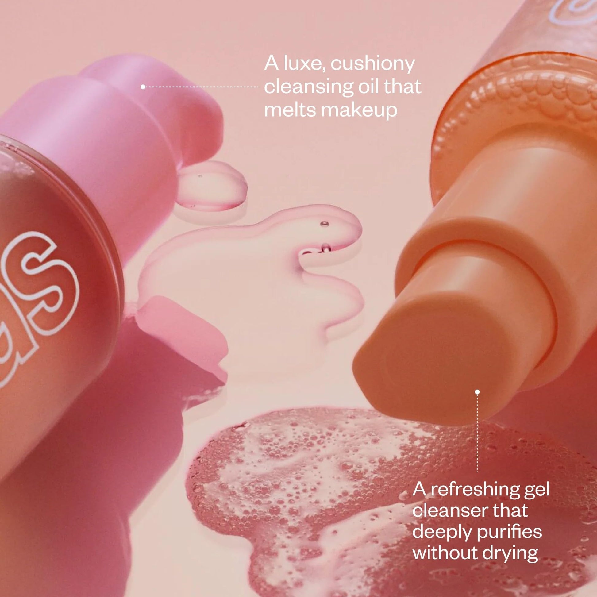Kosas Mini Plump + Juicy Double Cleansing System — Botanical Oil Cleanser + Gel Cleanser Set, Soap & Sulfate Free, Hydrating Makeup Remover for All Skin Types Kosas buy supplements canada