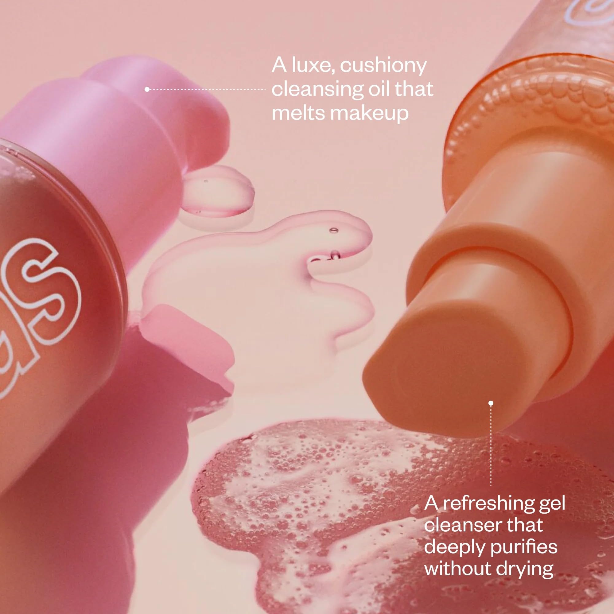 Kosas Mini Plump + Juicy Double Cleansing System — Botanical Oil Cleanser + Gel Cleanser Set, Soap & Sulfate Free, Hydrating Makeup Remover for All Skin Types Kosas buy supplements canada