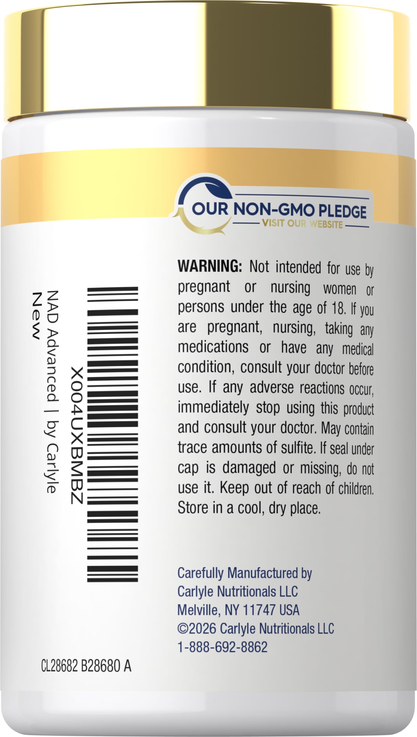 Carlyle NAD+ Supplement 1000 mg | 60 Capsules | with Resveratrol and Collagen | Advanced Complex for Women and Men | Non-GMO & Gluten Free Carlyle buy supplements canada