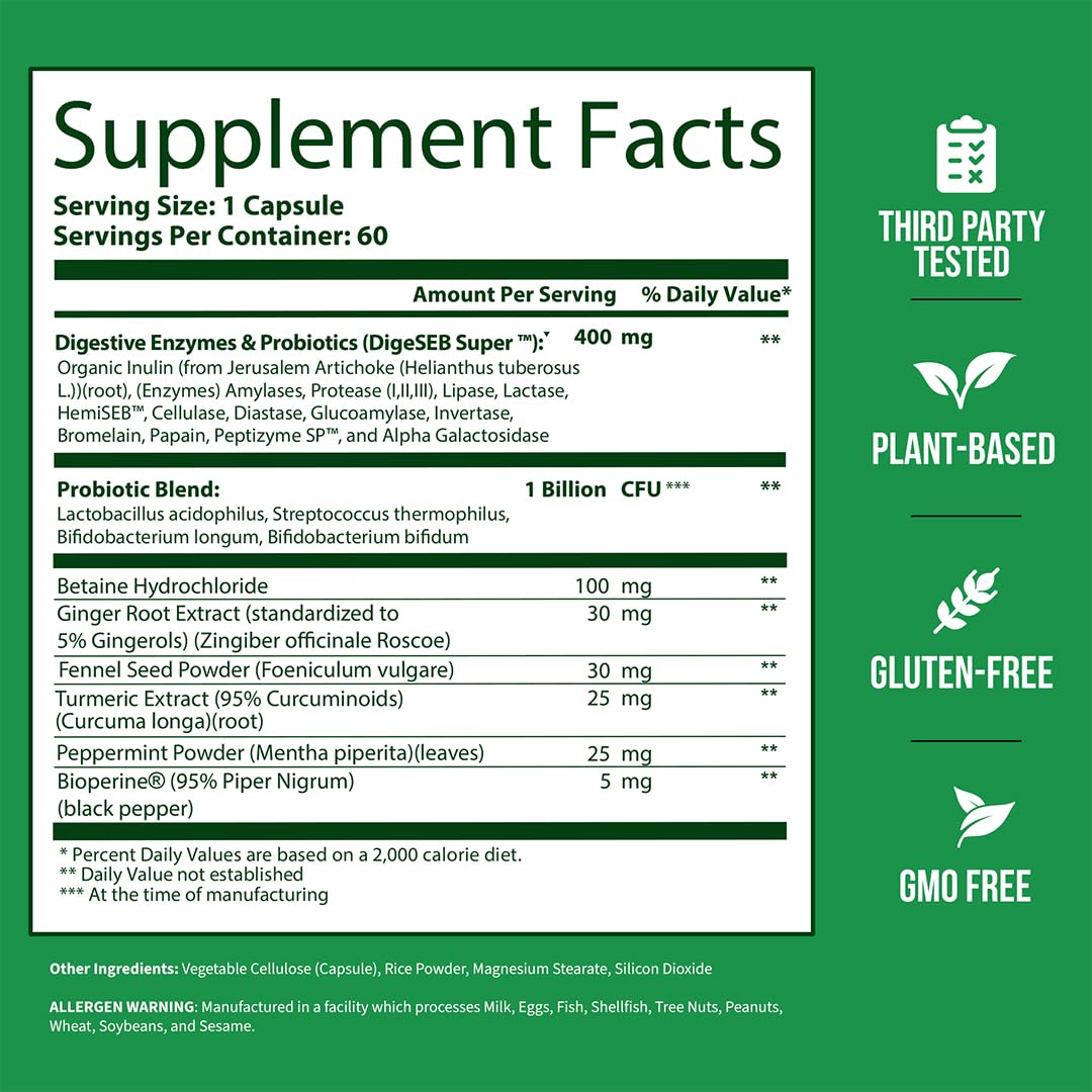 GoBiotix Digestive Enzymes Supplement with Prebiotics and Probiotics for Women and Men - Gut Health, Gluten Digestion, Lactose Absorption GOBIOTIX buy supplements canada
