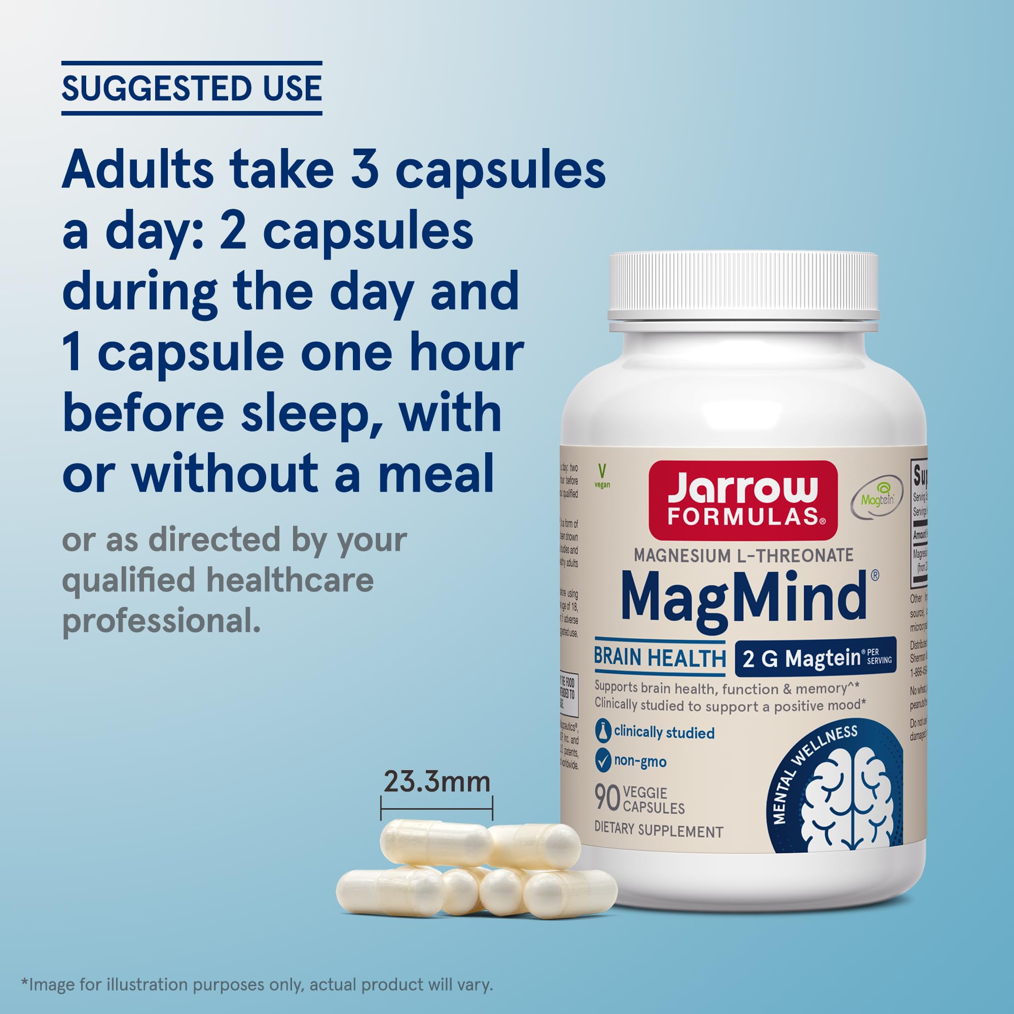 Jarrow Formulas Magnesium L-Threonate, MagMind Magtein Magnesium Supplement, Supplements for Memory Support, 90 Veggie Capsules Jarrow Formulas buy supplements canada