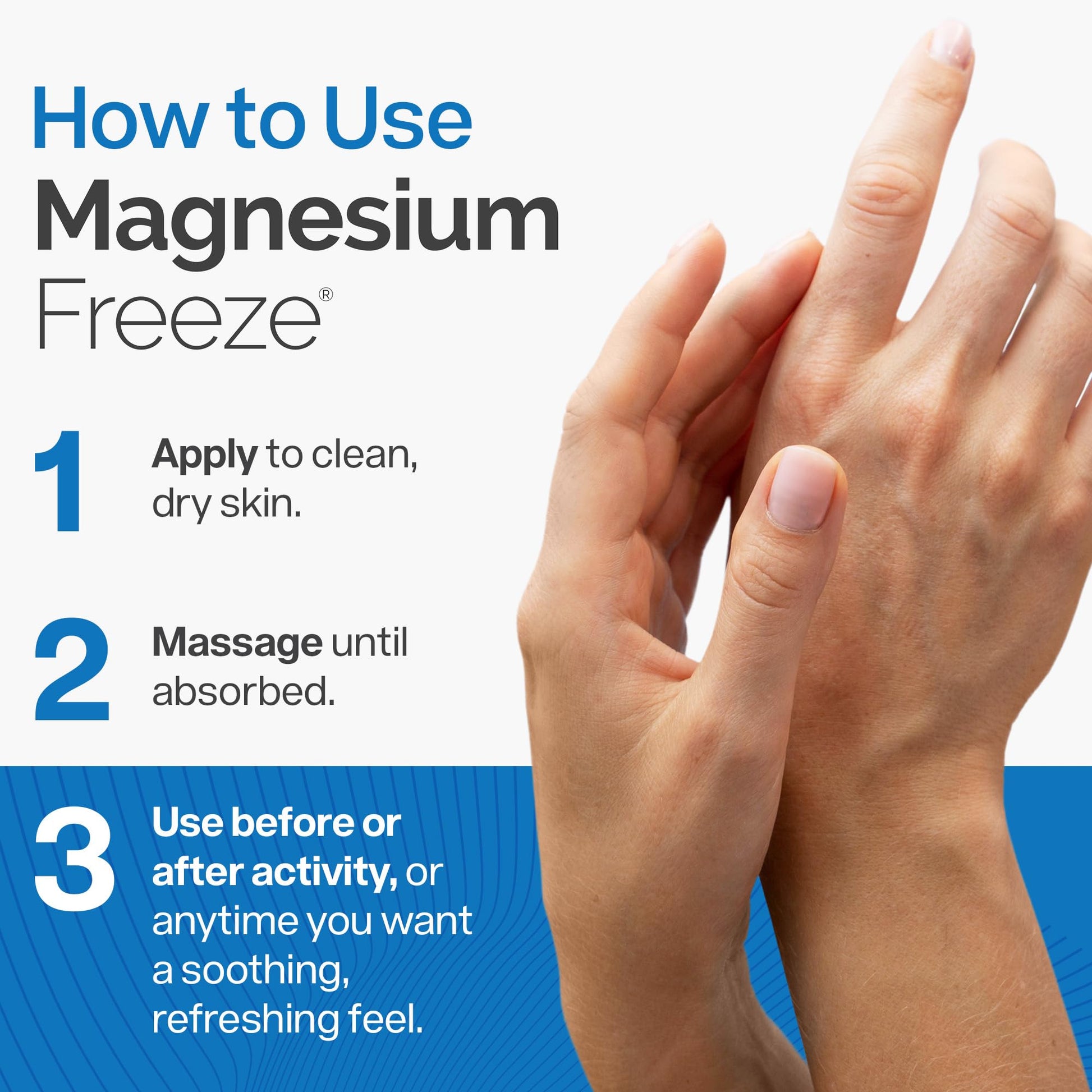 Magnesium Freeze - Topical Magnesium Cream with Niacinamide for Joints, Low Back, Sciatic Nerve, Knee, Hip, & Foot - Fast Acting Cooling Formula - Lightweight, Non-Greasy - 4oz OsteoShield buy supplements canada