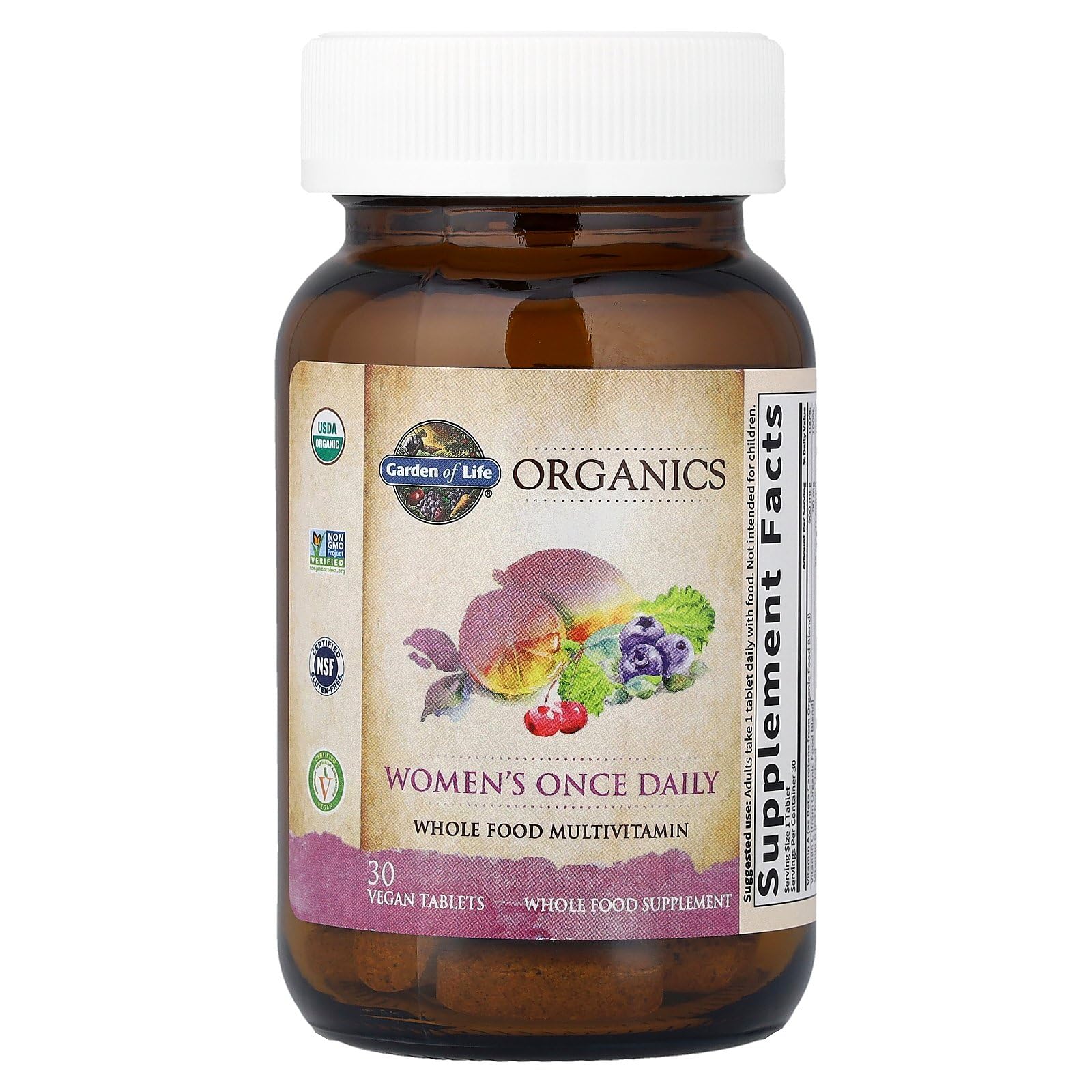 Garden of Life Organics Multivitamin for Women - Women's Once Daily Multi - Whole Food Multi with Iron, Biotin, Vegan Organic Womens Multivitamin for Health Garden of Life buy supplements canada