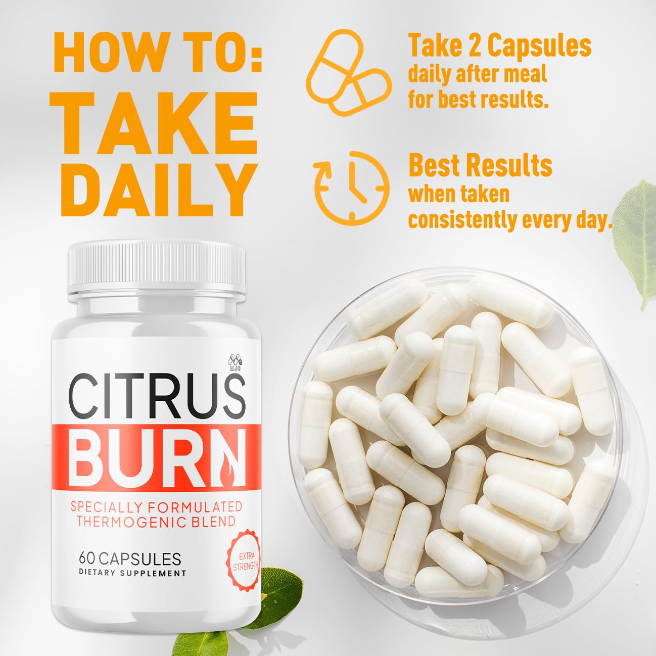(2 Pack) Citrus Burn Capsules, Official CitrusBurn Pills with All Natural Ingredients, Advanced Citrus Burn for Optimal Health & Wellness Support with Premium Vitamins for Women & Men (120 Capsules) MJO buy supplements canada