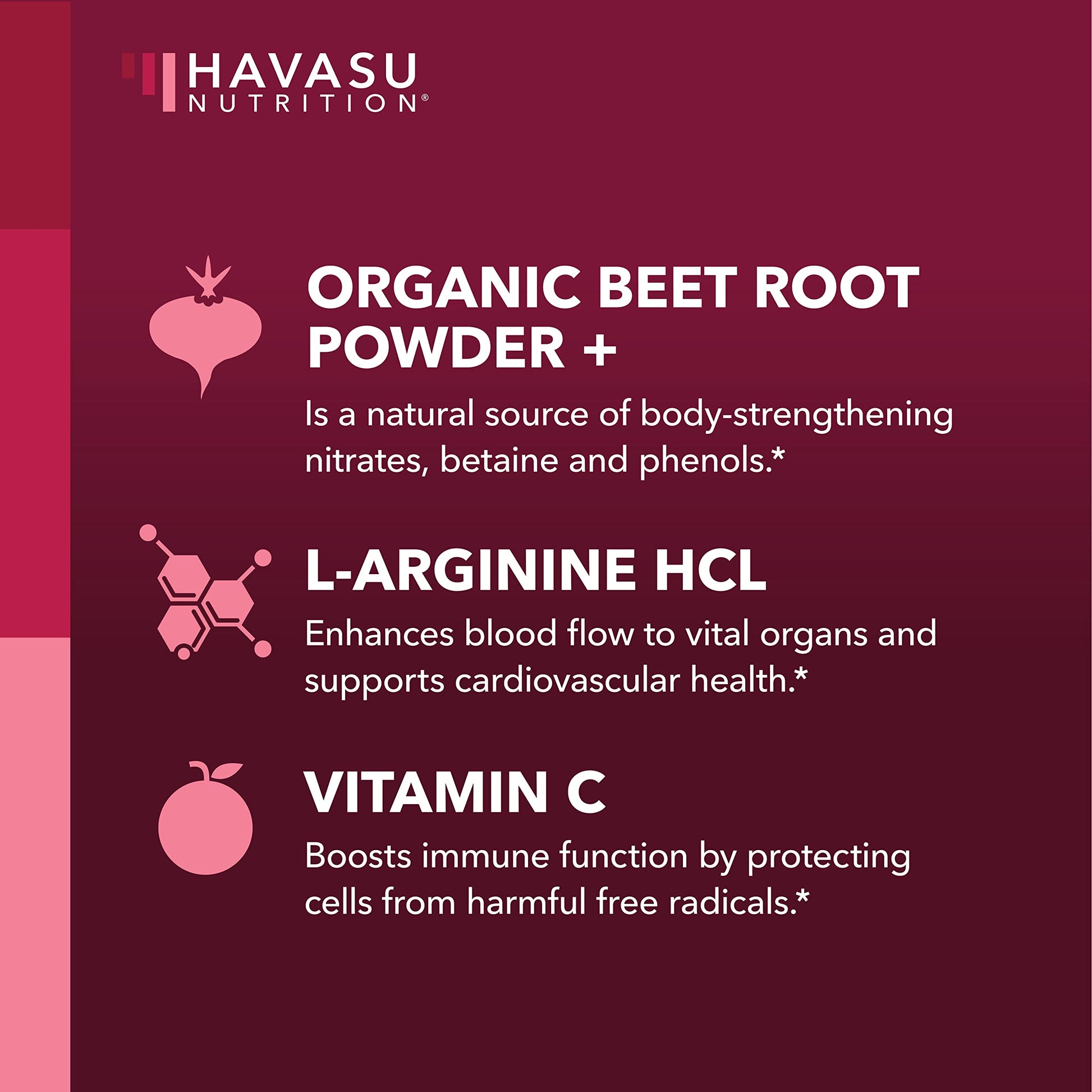 Organic Beet Root Powder with BCAA and L-Arginine for Energy and Stamina Support HAVASU NUTRITION buy supplements canada
