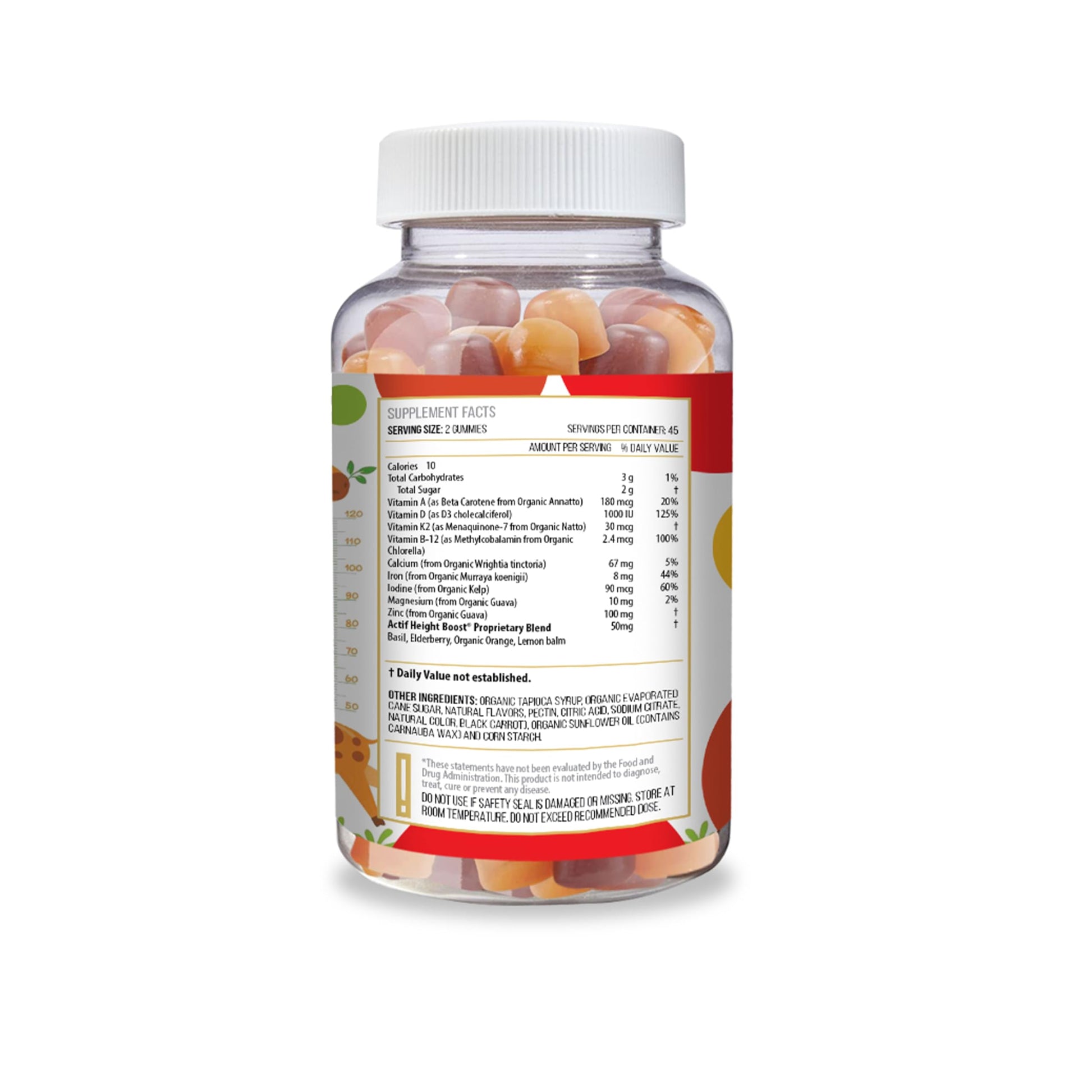 Actif Height Boost Mega Support for Kids 3-8 Years Old, Height Growth with 10+ Factors, 60 Gummies, Strawberry Flavor, Get Tall Fast Formula ACTIF buy supplements canada