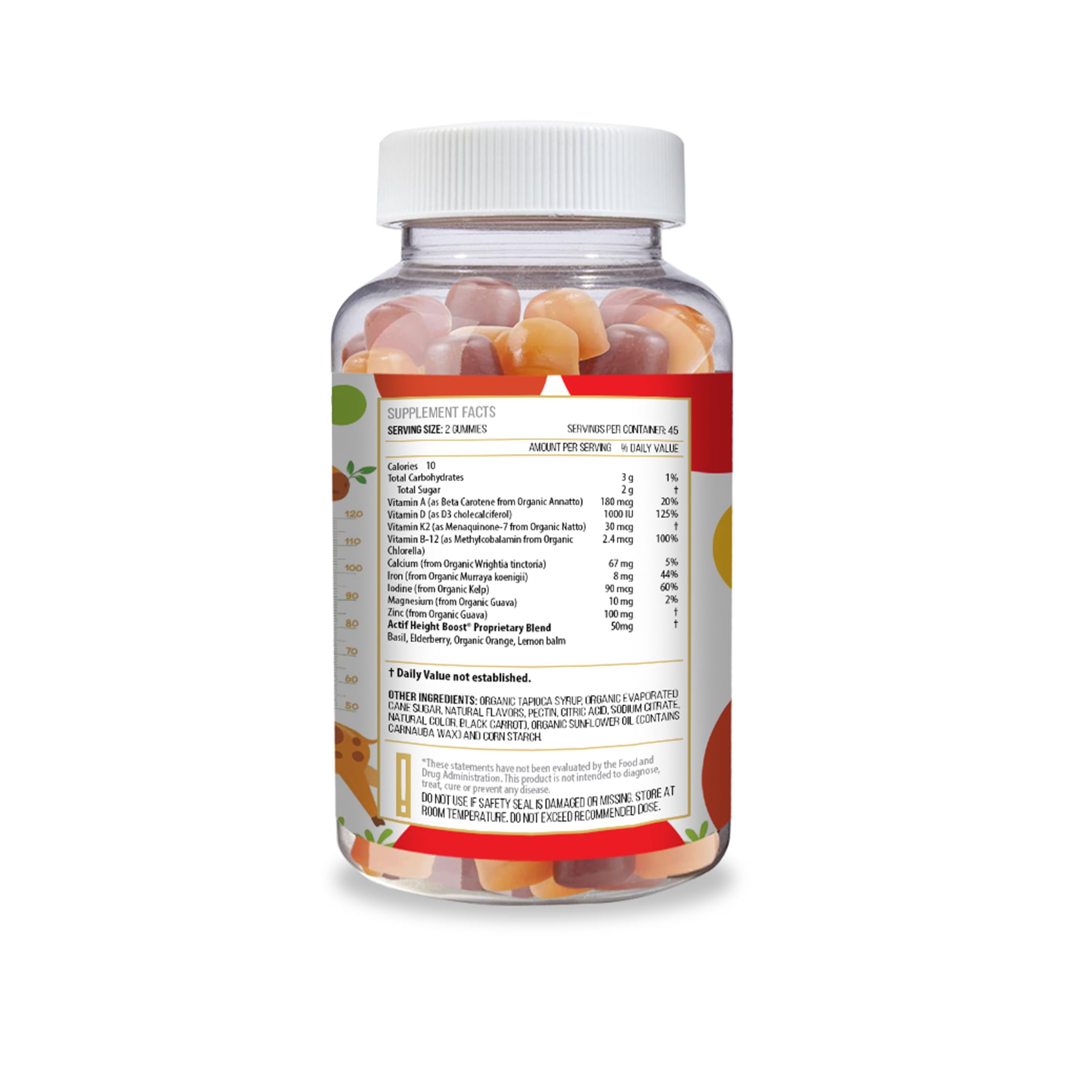 Actif Height Boost Mega Support for Kids 3-8 Years Old, Height Growth with 10+ Factors, 60 Gummies, Strawberry Flavor, Get Tall Fast Formula ACTIF buy supplements canada