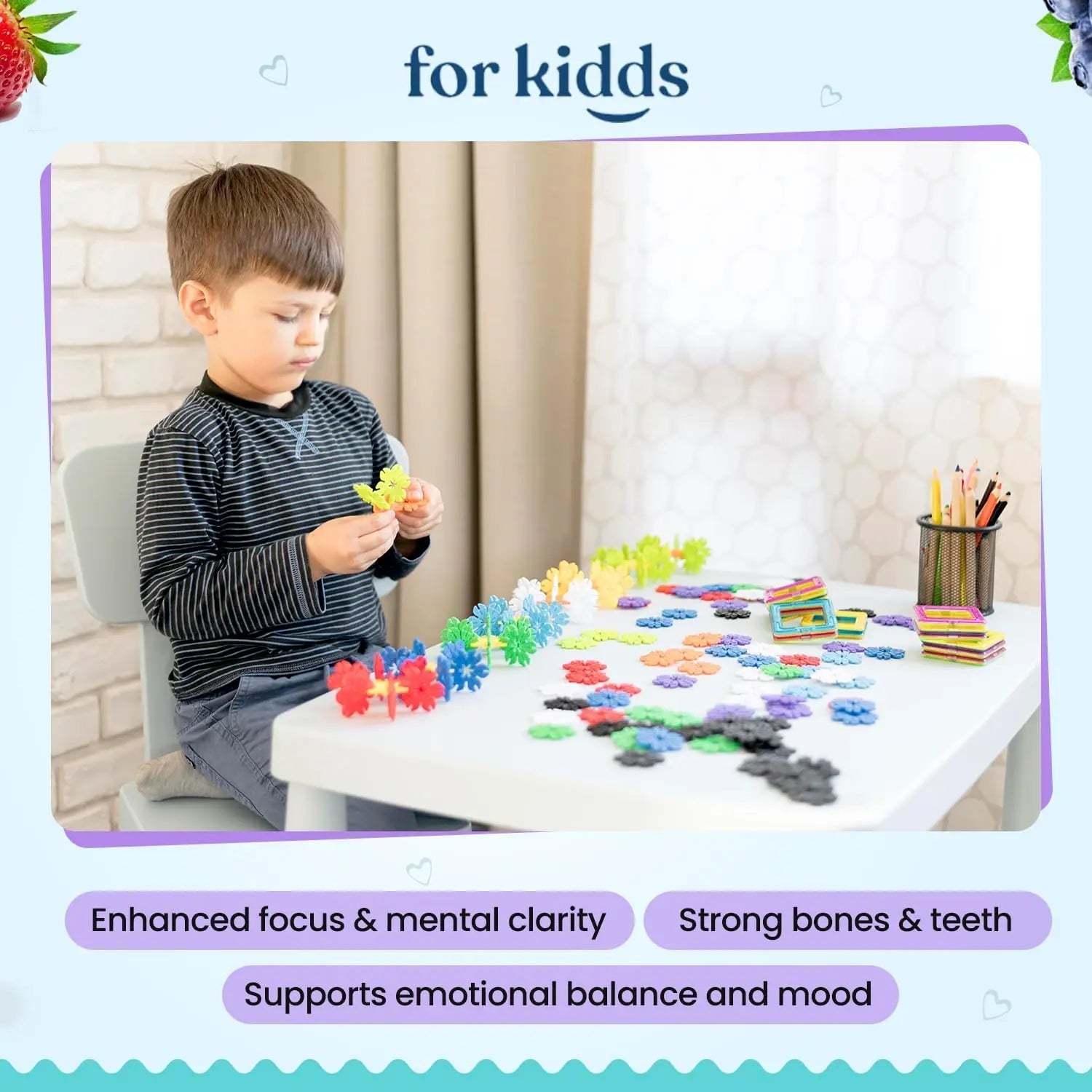 ZettoA Daily Multivitamins for Kids Ages 2+, Berry Gummies with 11 Essential Vitamins & Minerals for Immune Support ZettoA buy supplements canada