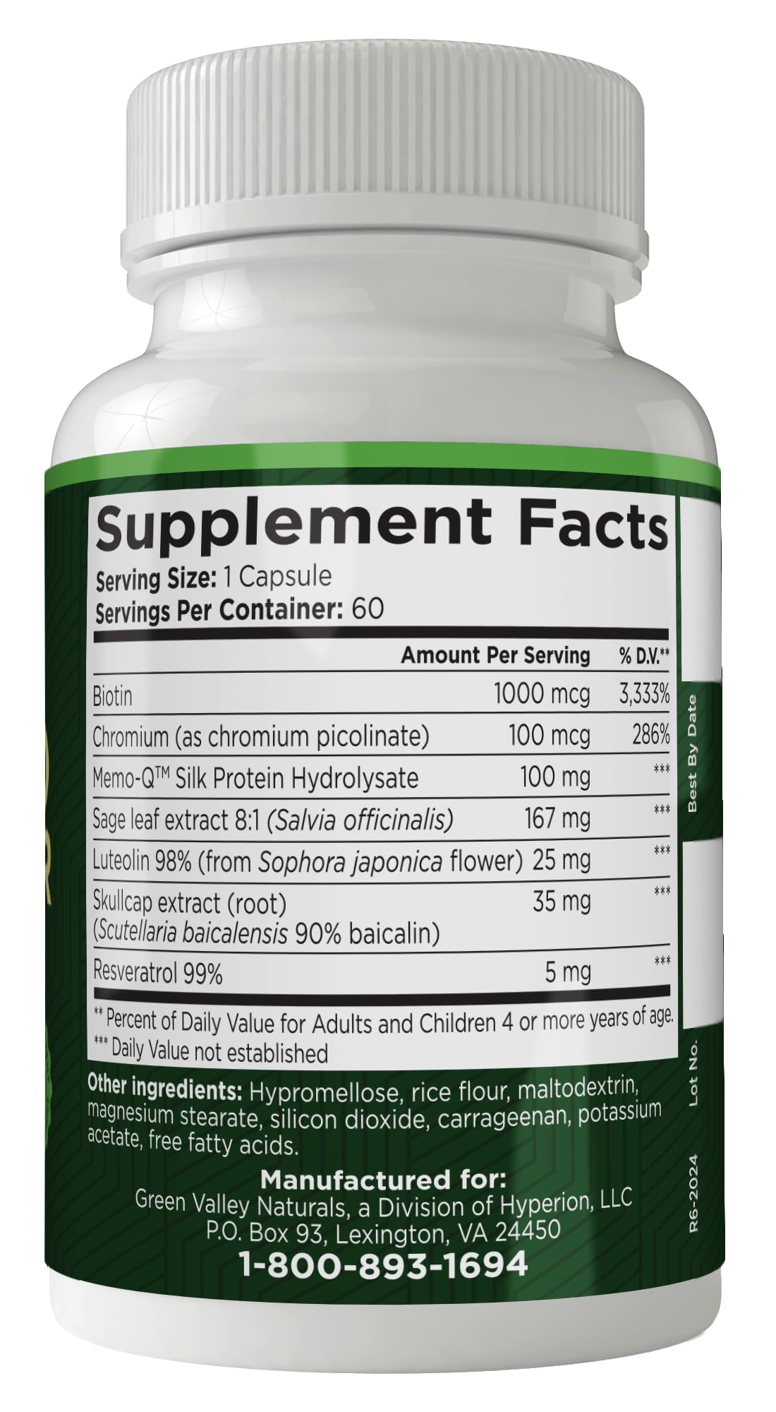 GREEN VALLEY NATURALS - Advanced Brain Power - Supports Healthy, Normal Brain Function, Focus and Concentration, clinically formulated to Support Healthy Brain Clarity. (1 Bottle, 60, Count) GREEN VALLEY NATURALS buy supplements canada