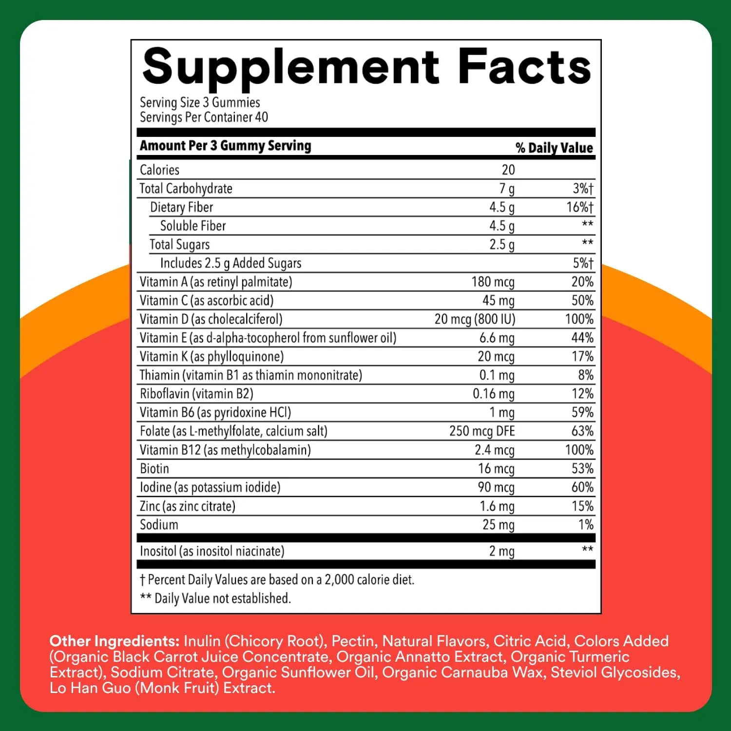 SmartyPants Kids Multivitamin & Fiber Gummies: Prebiotic Fiber to Support Kids Digestion with Vitamin D3, C, Vitamin B12, B6, A, Zinc SmartyPants buy supplements canada