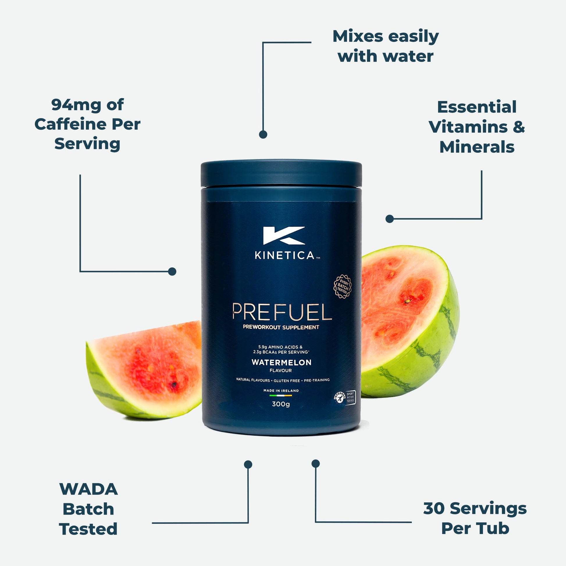 Kinetica PreFuel, Pre Workout, 5.9g Amino Acids & 2.3g BCAA's per Serving, 30 Servings Kinetica buy supplements canada