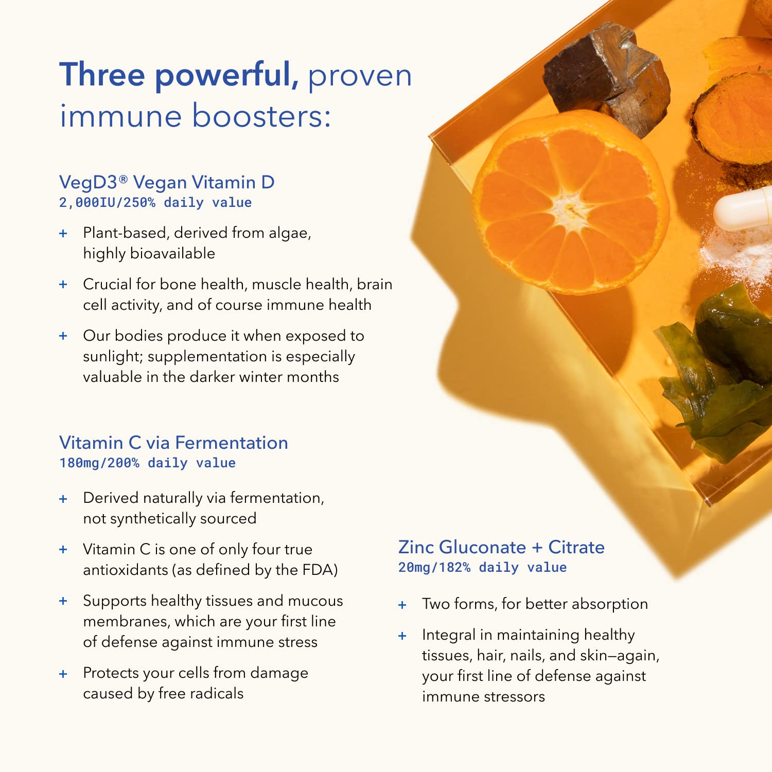TRU NIAGEN Immune Support Supplement - Daily Defense - Vitamin C from Fermentation, Vegan Vitamin D3 2000 IU, Zinc, Plus Theracurmin (Curcumin) + Multi Award-Winning NAD Boosting Niagen 150mg 30ct TRU NIAGEN buy supplements canada